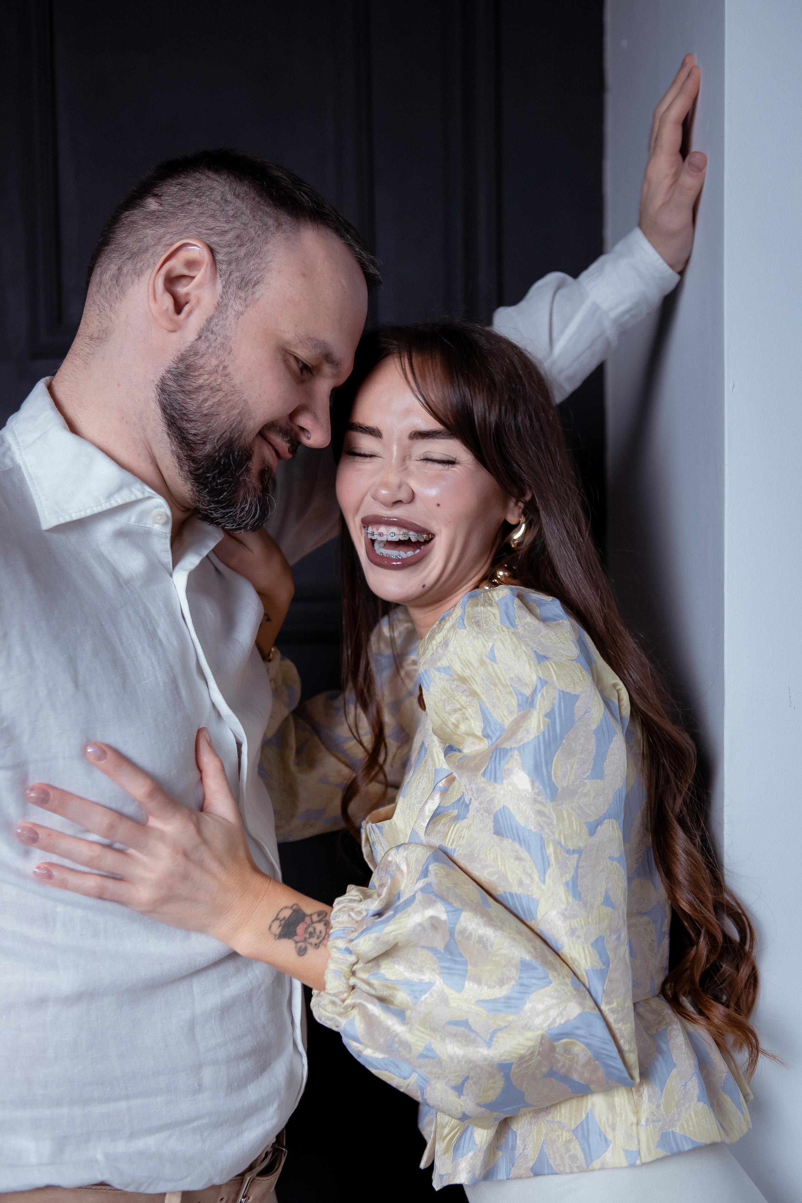 Семейная новогодняя фотосессия в фотостудии. Свадебный фотограф в Москве