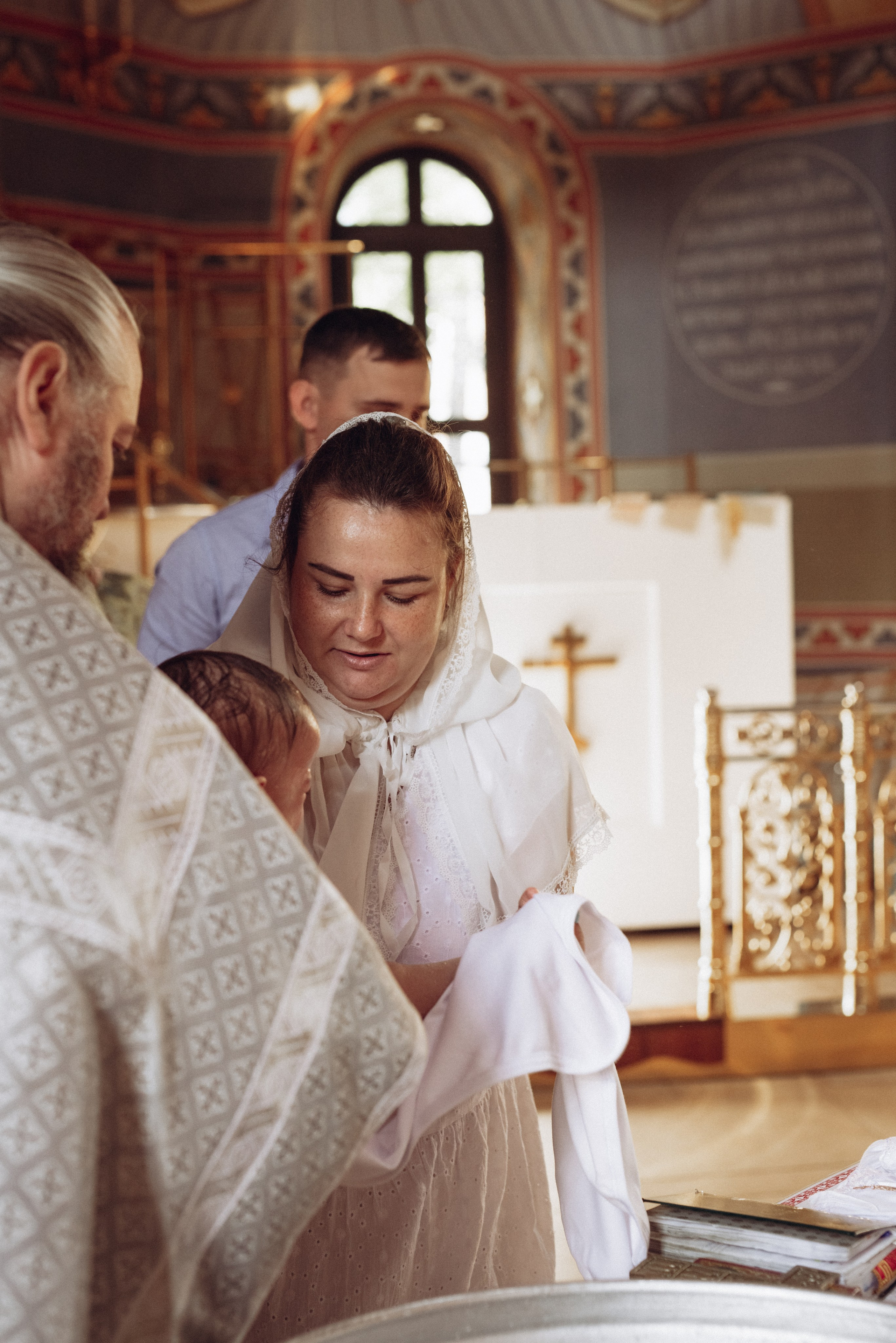Крещение Ксении и Елизаветы. Фотограф новорождённых и семейный фотограф в Иваново Любовь Капранова