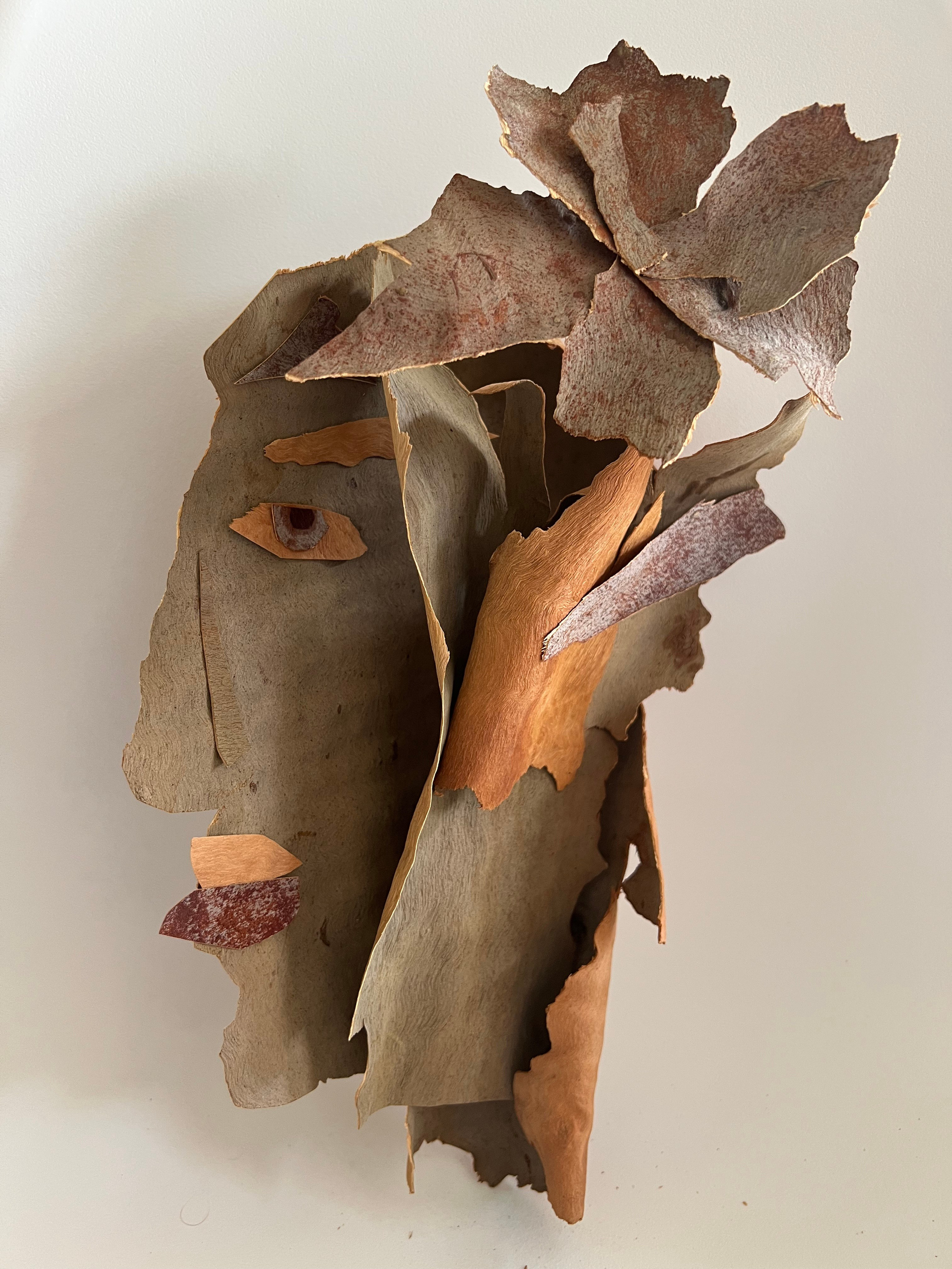 My fragile skin, 2025,  wood, glue