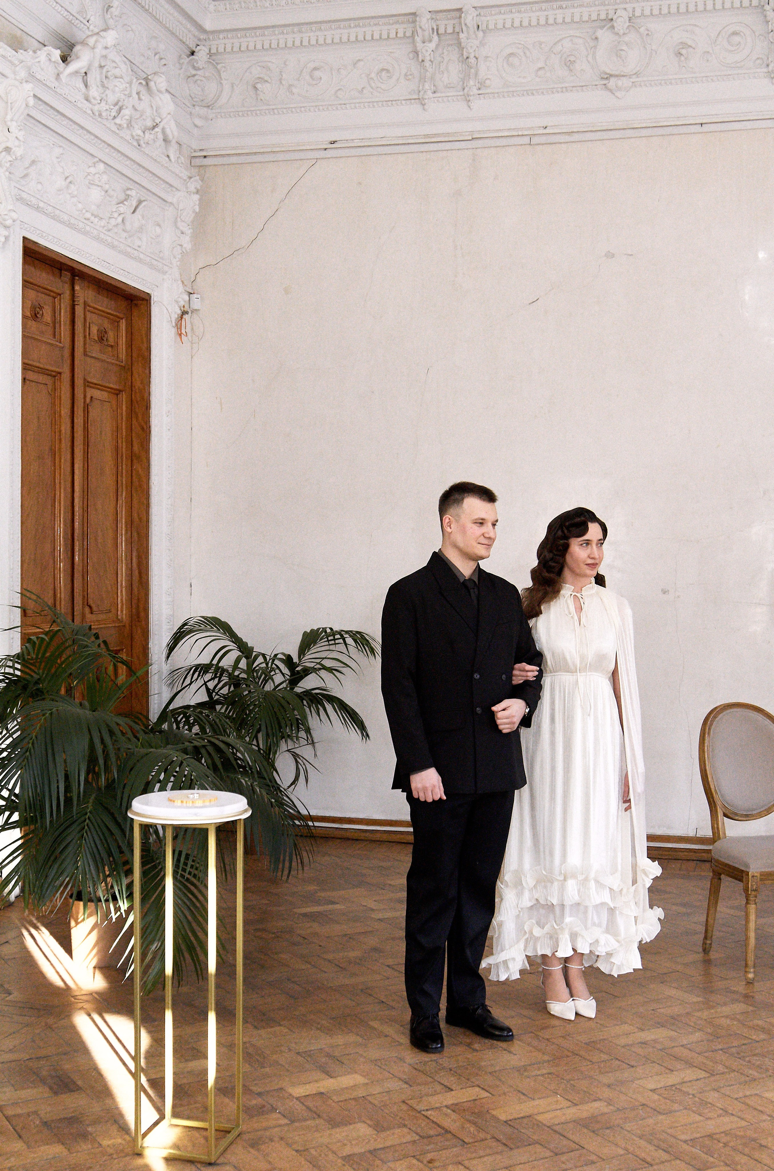 Торжественное бракосочетание в библиотеке им. Пушкина. Свадебный фотограф в Москве Приятелева Ангелина