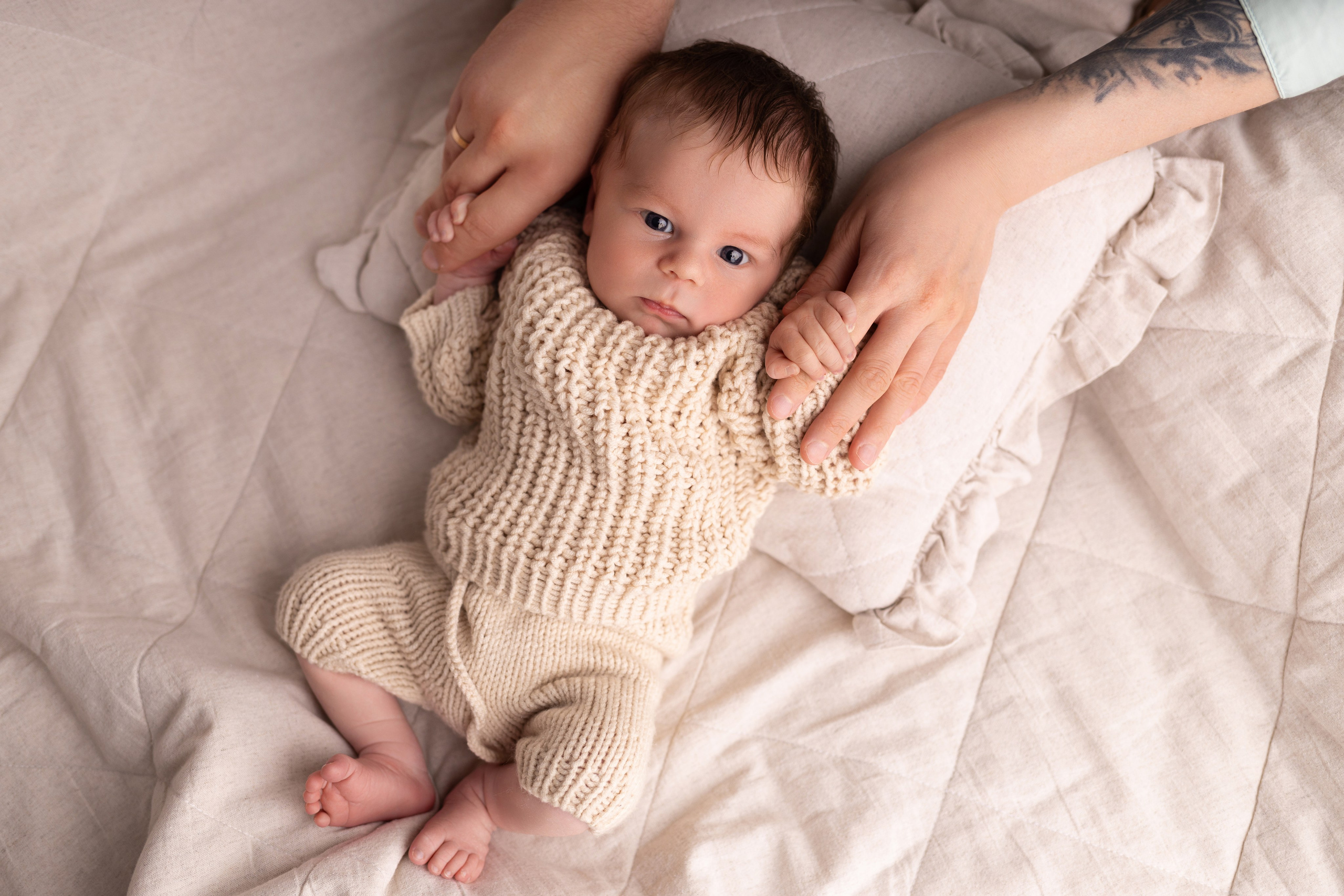 Newborn съемка в стиле Лайф. Фотограф новорожденных малышей в Омске и Омской области Эльвира Камаева