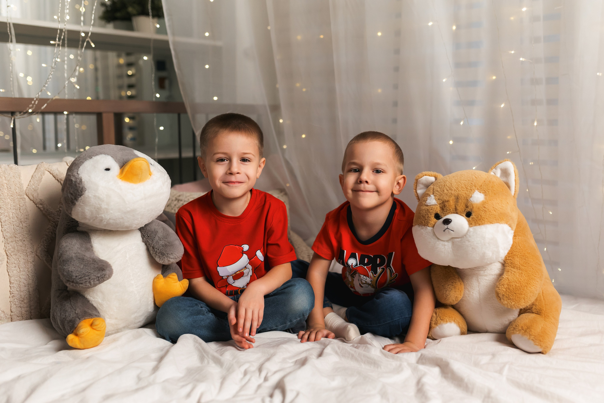 Новогодний фотосет двух семей. Свадебный фотограф в Хабаровске