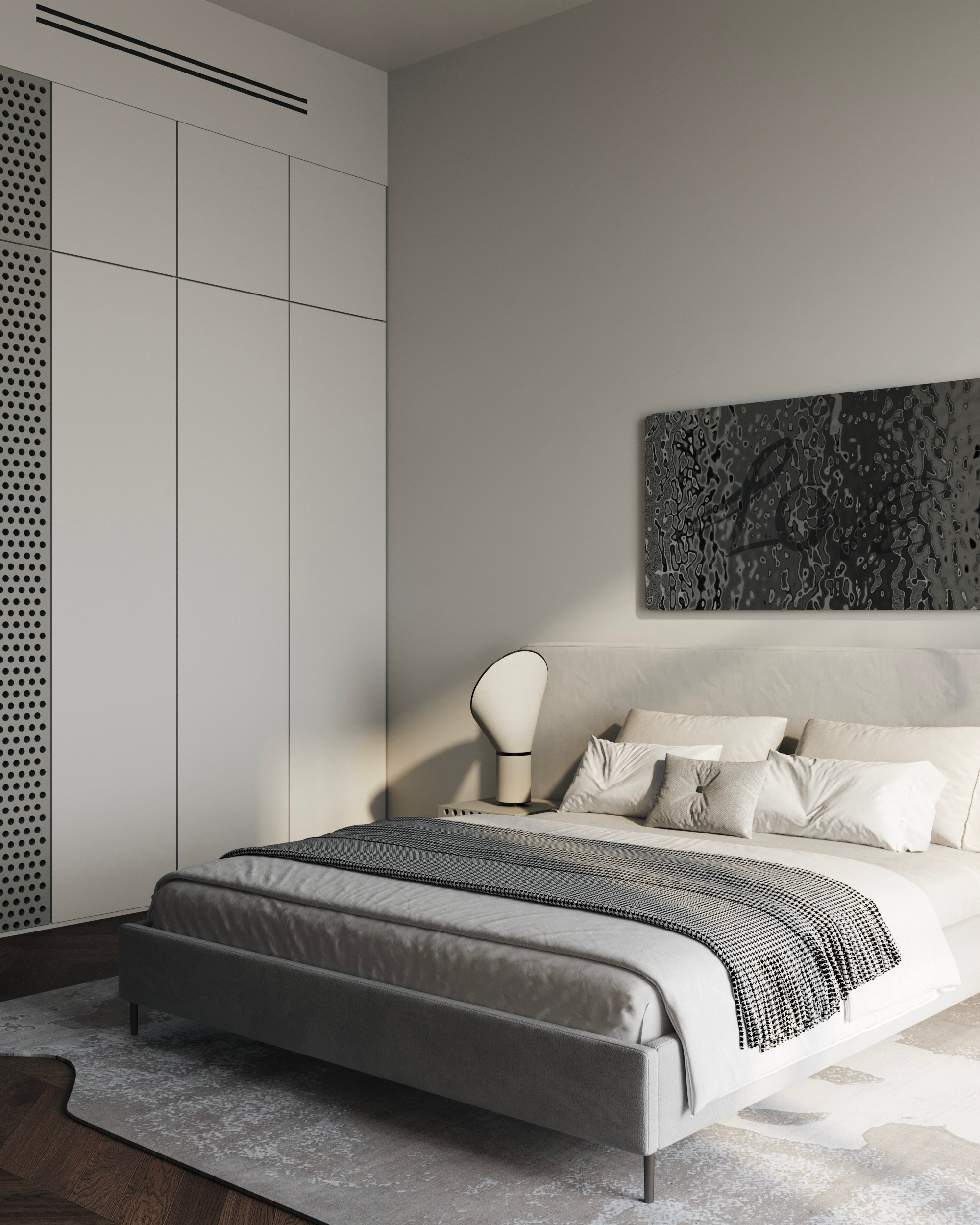 Moscow apartment 128 m². Cg artist Shchapov Dmitry