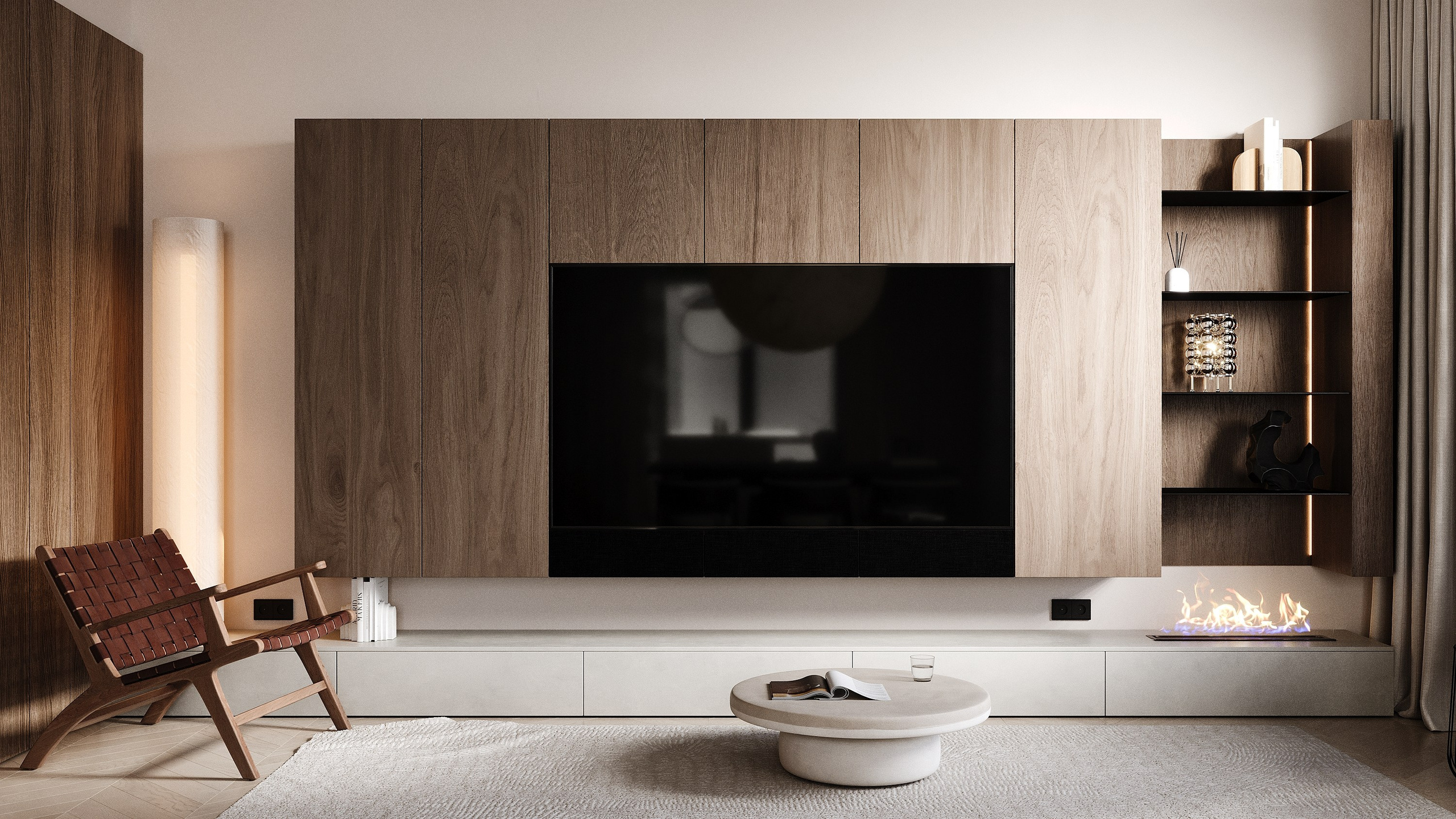 Частный дом 160 м². Визуализации интерьера