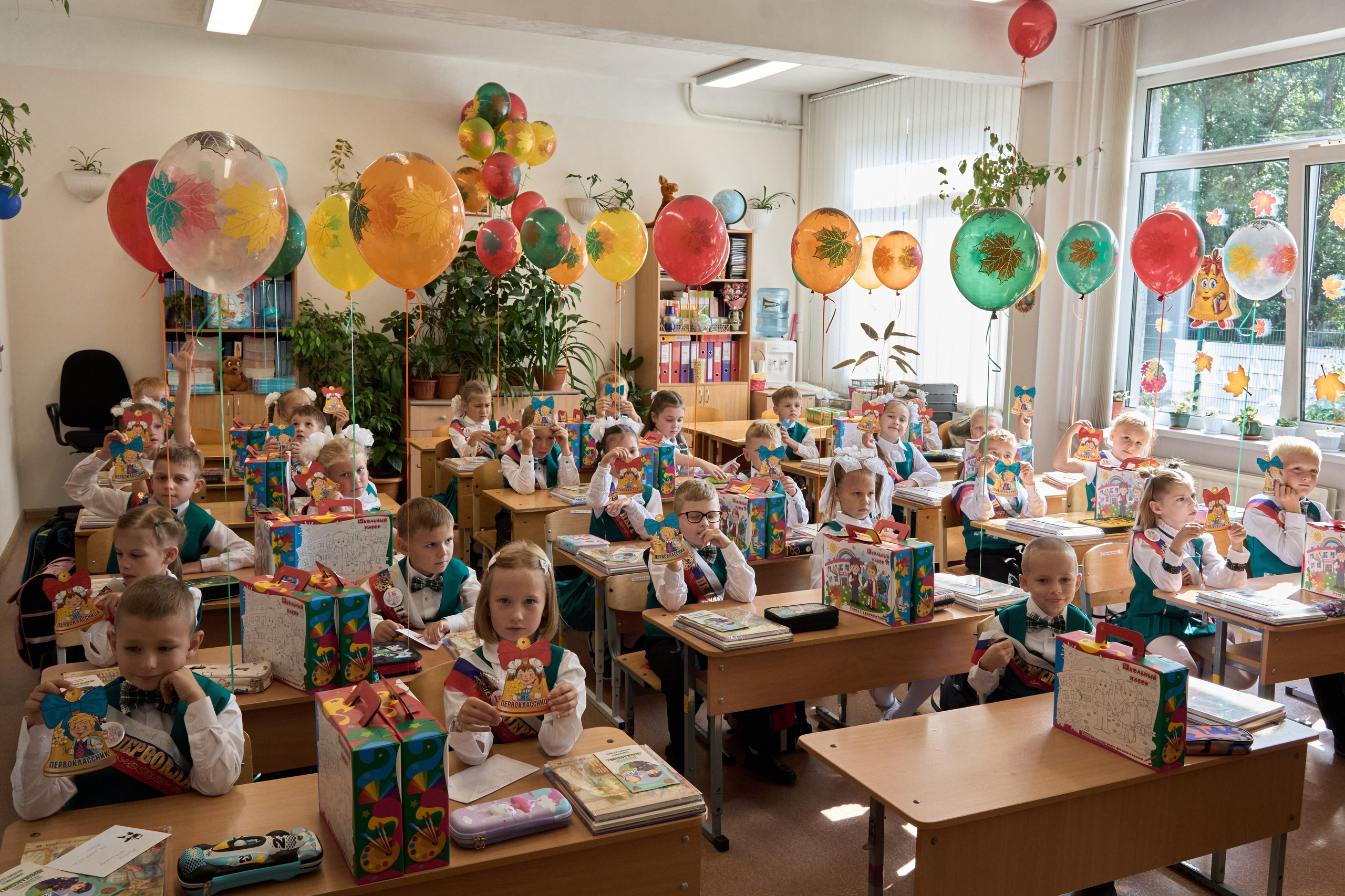 Школьная линейка. 1«Б». Фотограф в Санкт-Петербурге Настя Атом