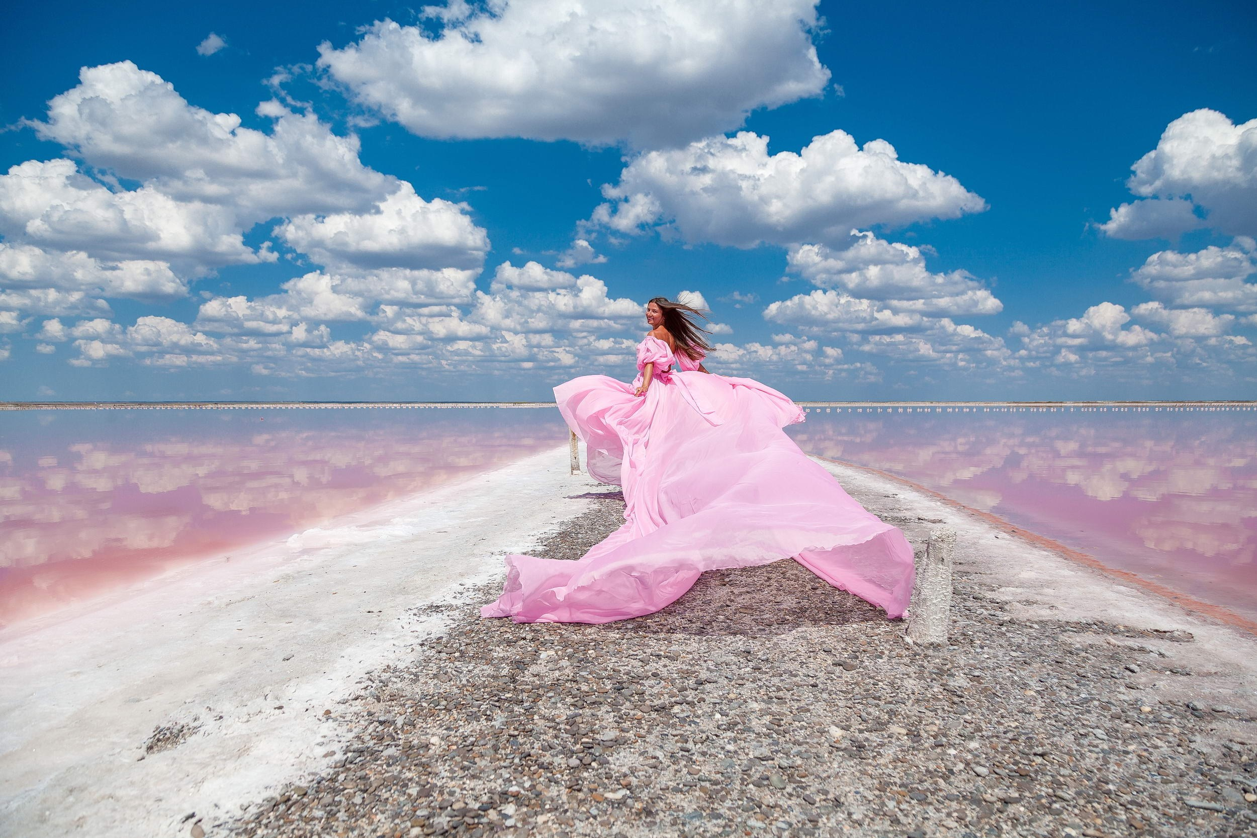 РОЗОВОЕ ОЗЕРО САСЫК СИВАШ. Фотограф в Крыму