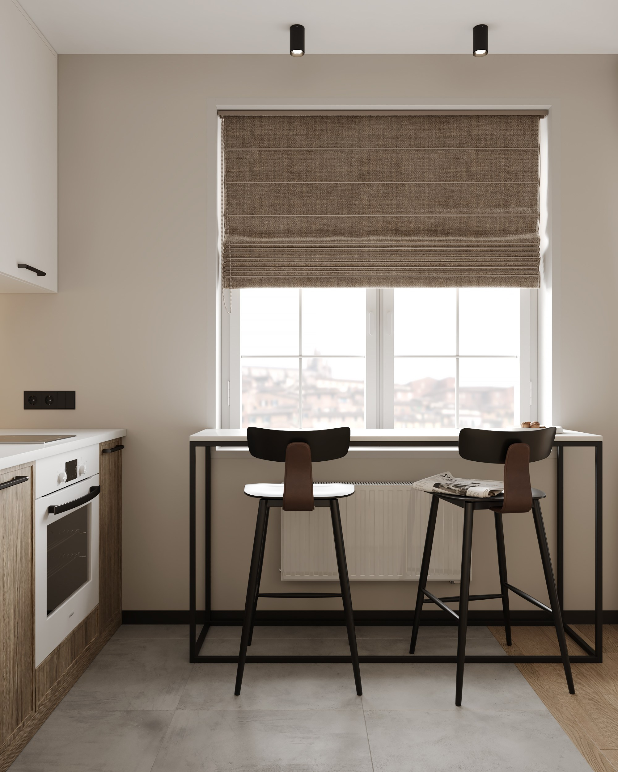 Modern beige. Дизайн интерьера | 3D визуализация | Миланская Марина