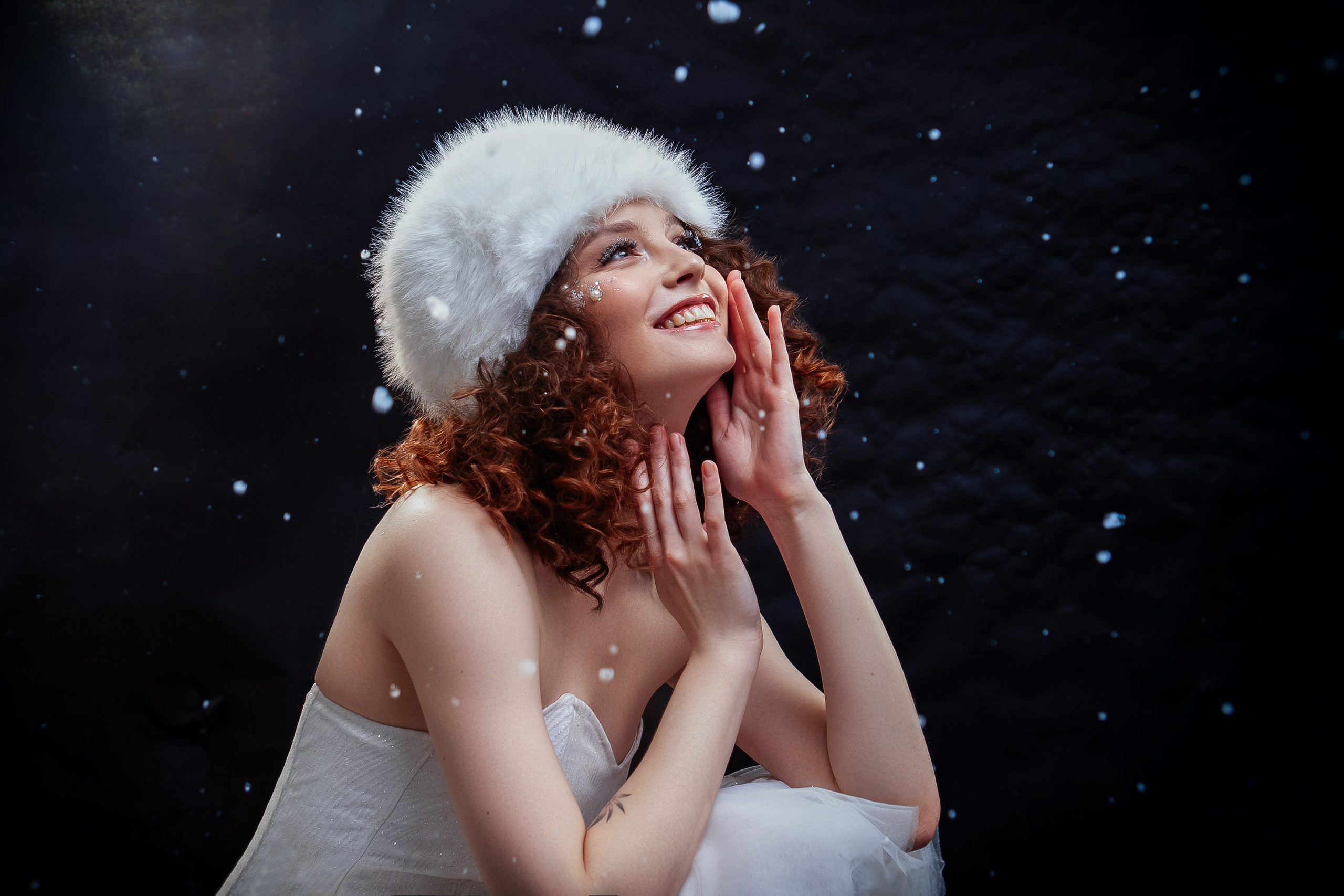 Индивидуальна зимняя фотосессия в студии. Фотограф Ставрополь Пятигорск Елизавета Дарина