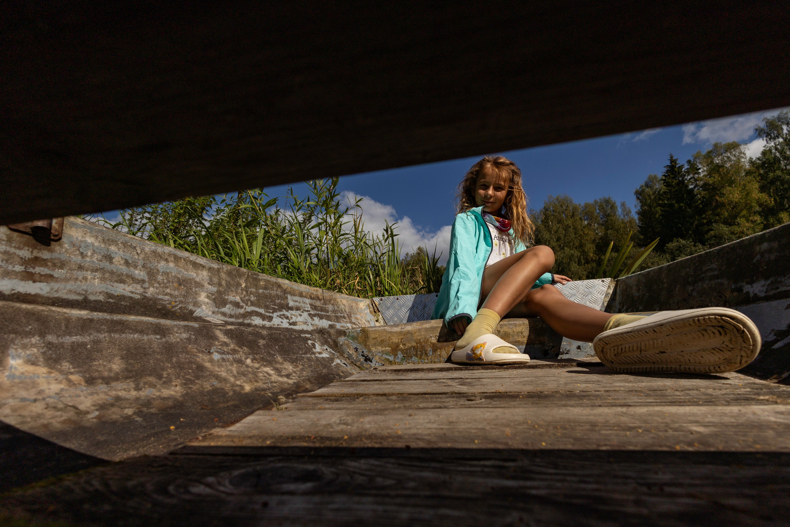 Катя в походе