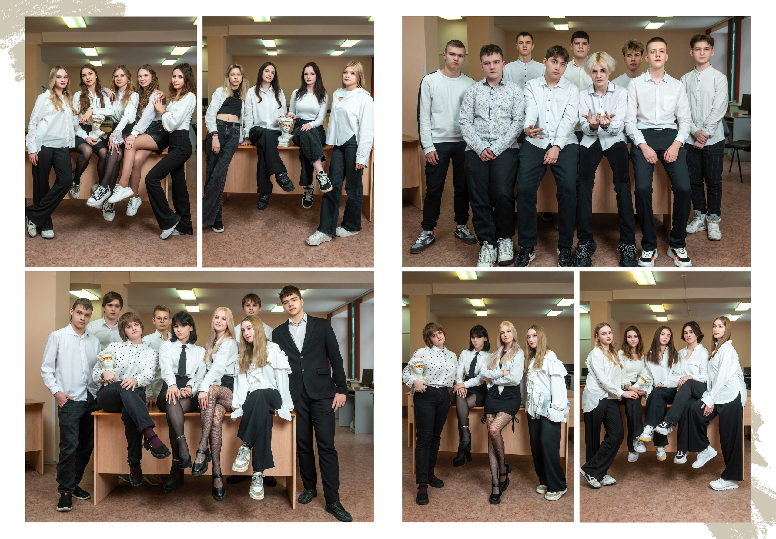 Пример альбома на 4 разворота для 9-11 классов