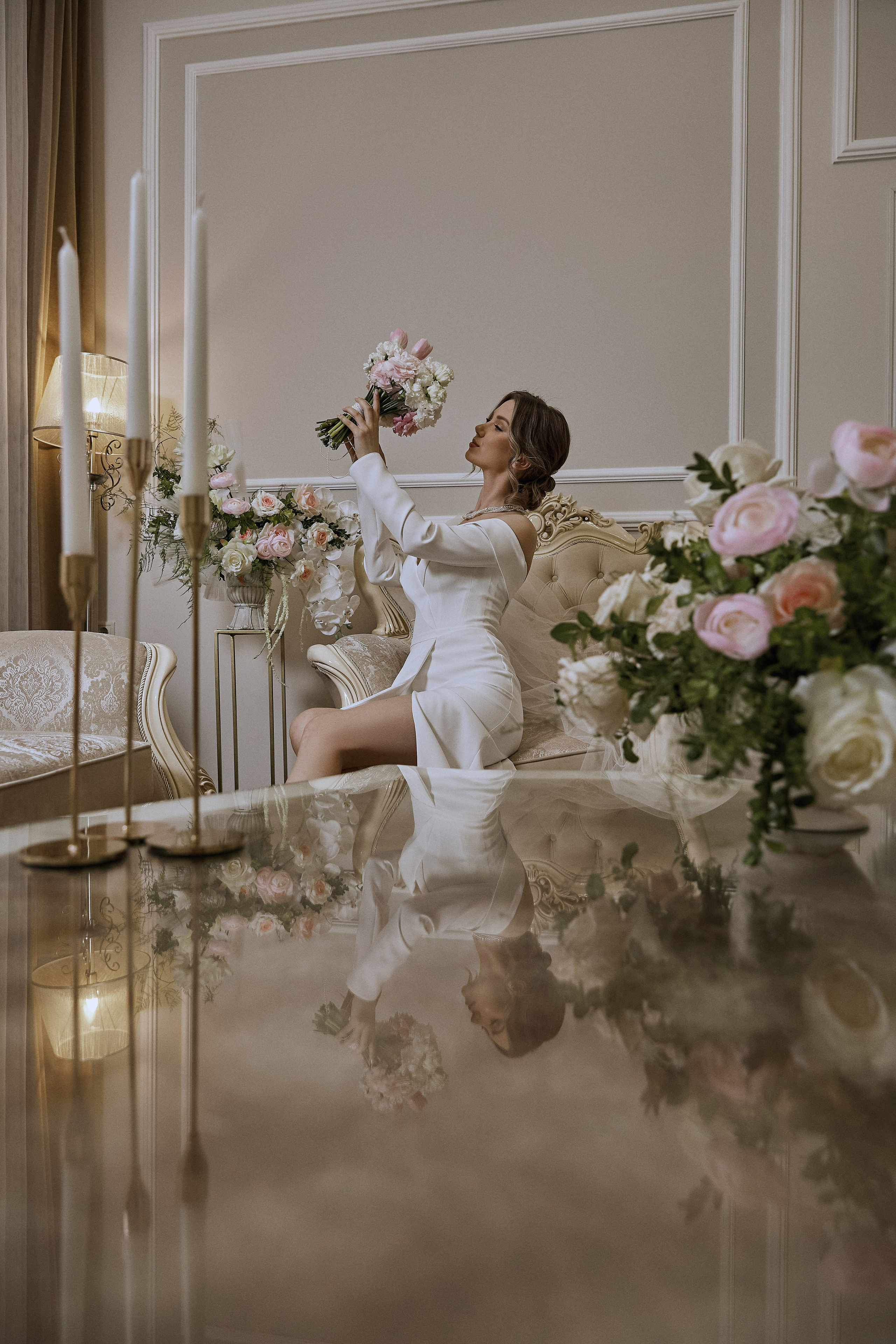 Утро невесты в отеле. Фотограф в Твери Helga J. Fox