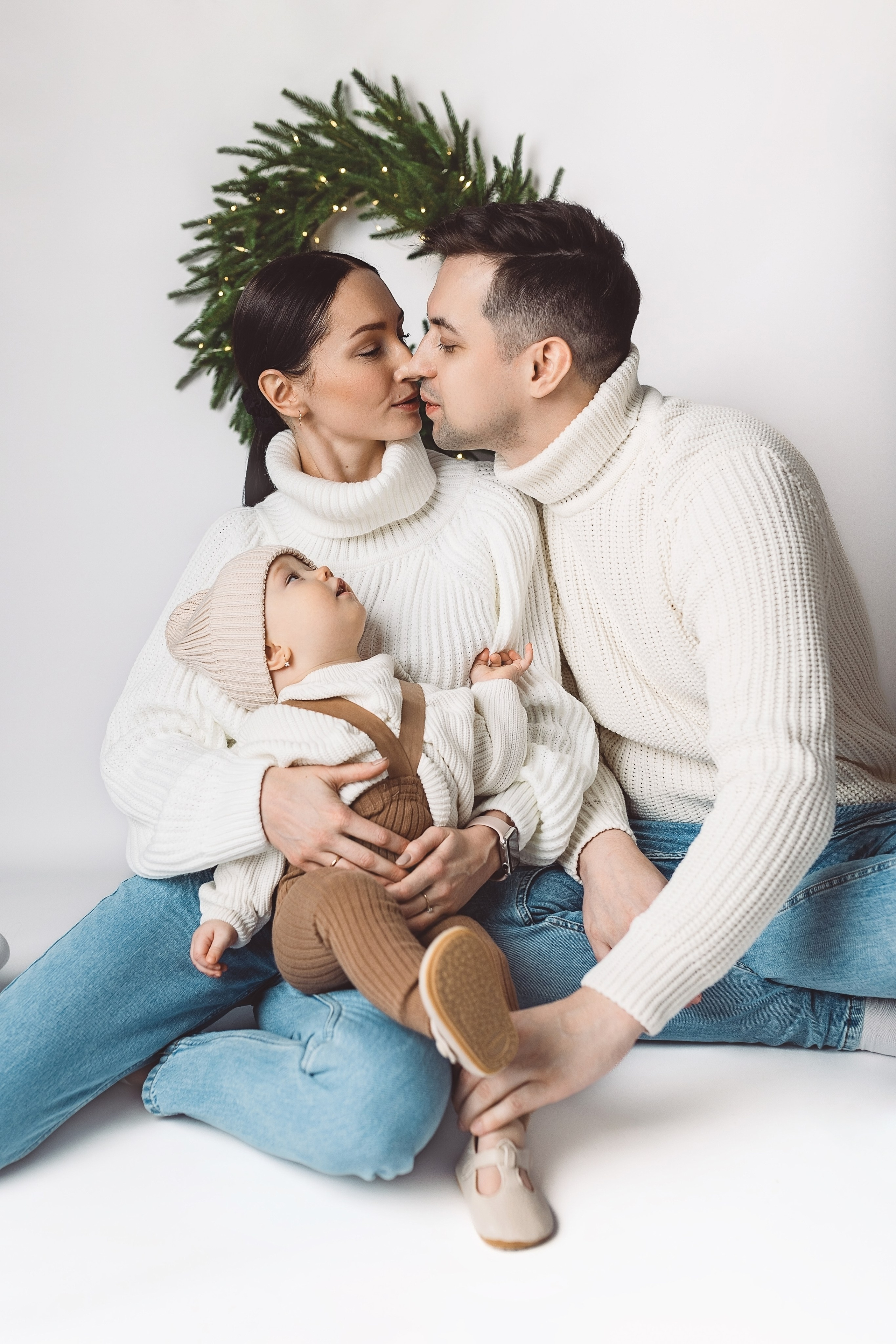 Семейные фото на годиках. Фотограф новорожденных Серпухов, Протвино, Москва I Марина Бурмистрова