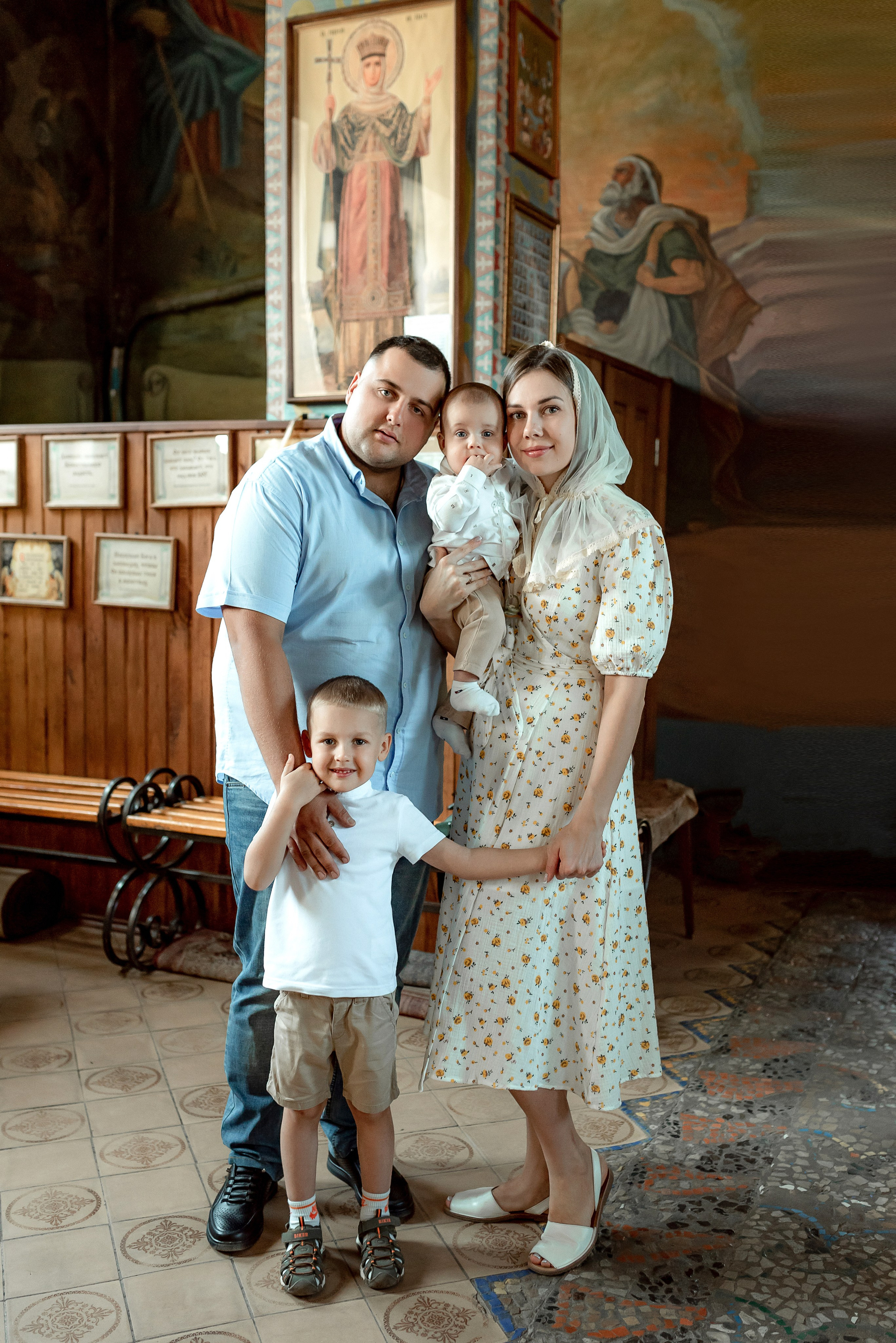 Крещение Захара. Семейный и детский фотограф Наталья Горда