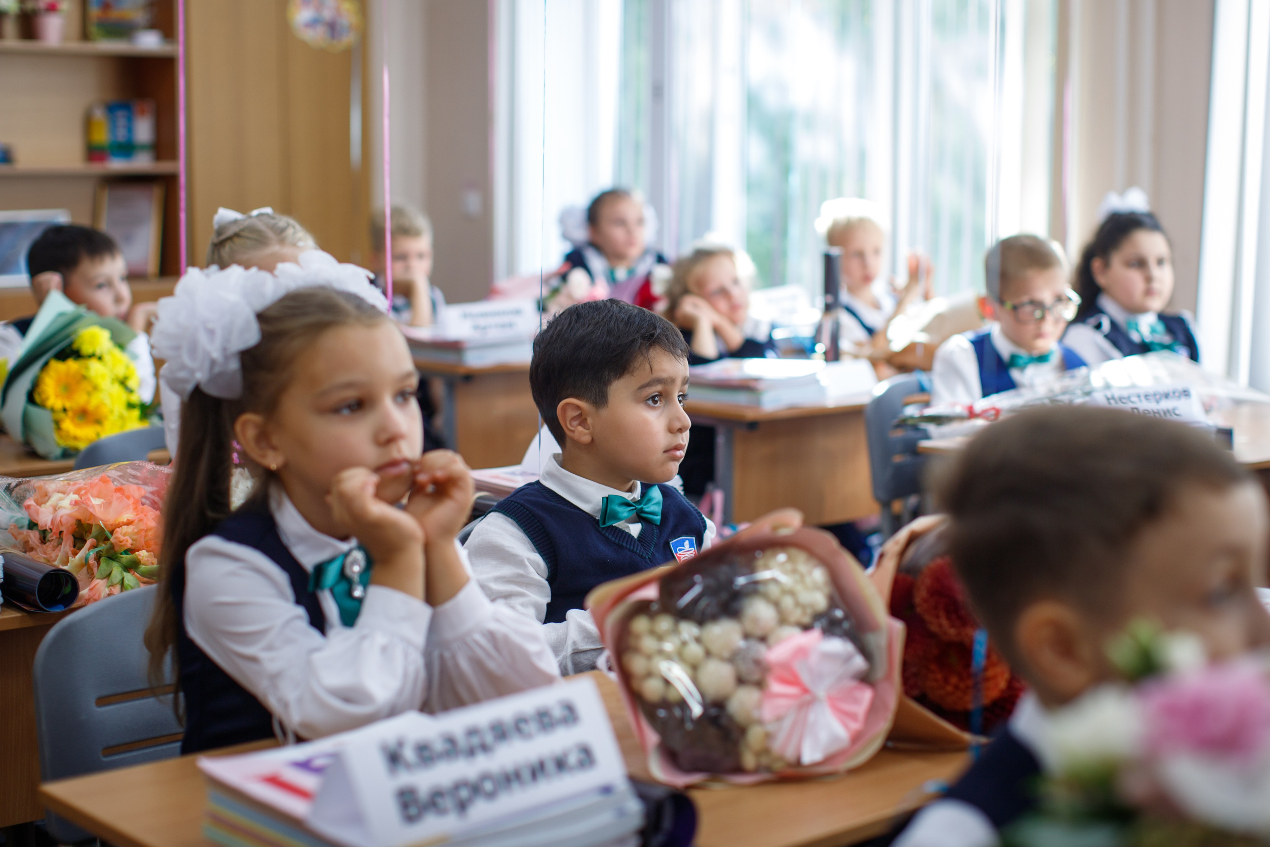 1 сентября / 1 класс / Гимназия № 1558 / г. Москва. Детский и семейный фотограф Мария Киселёва. Москва