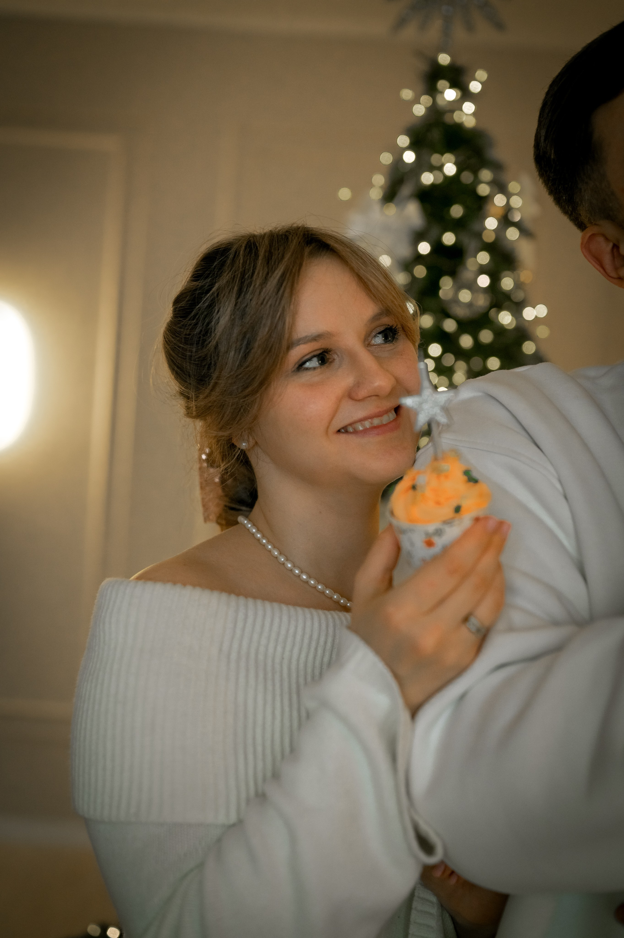 Домашняя новогодняя фотосессия. Фотограф новорождённых, семейный, школьный в городе Калуге Евгения