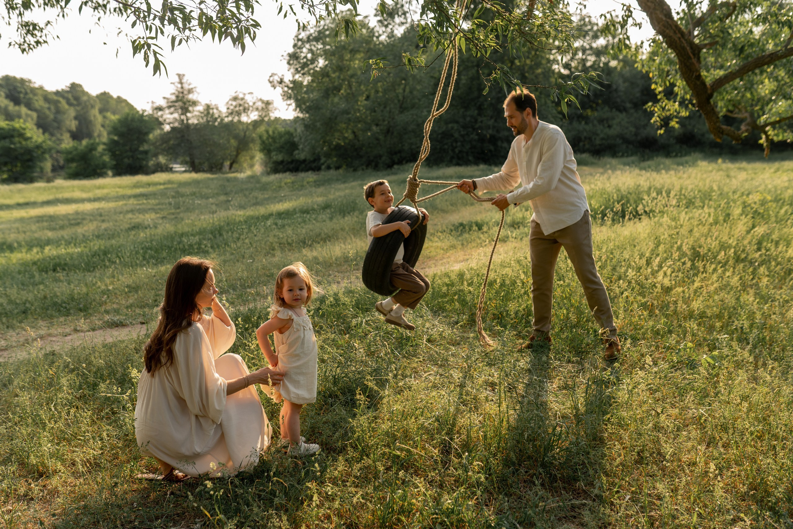 Лена, Сережа, Миша и София. Семейный фотограф в Москве Лилия Лебедева