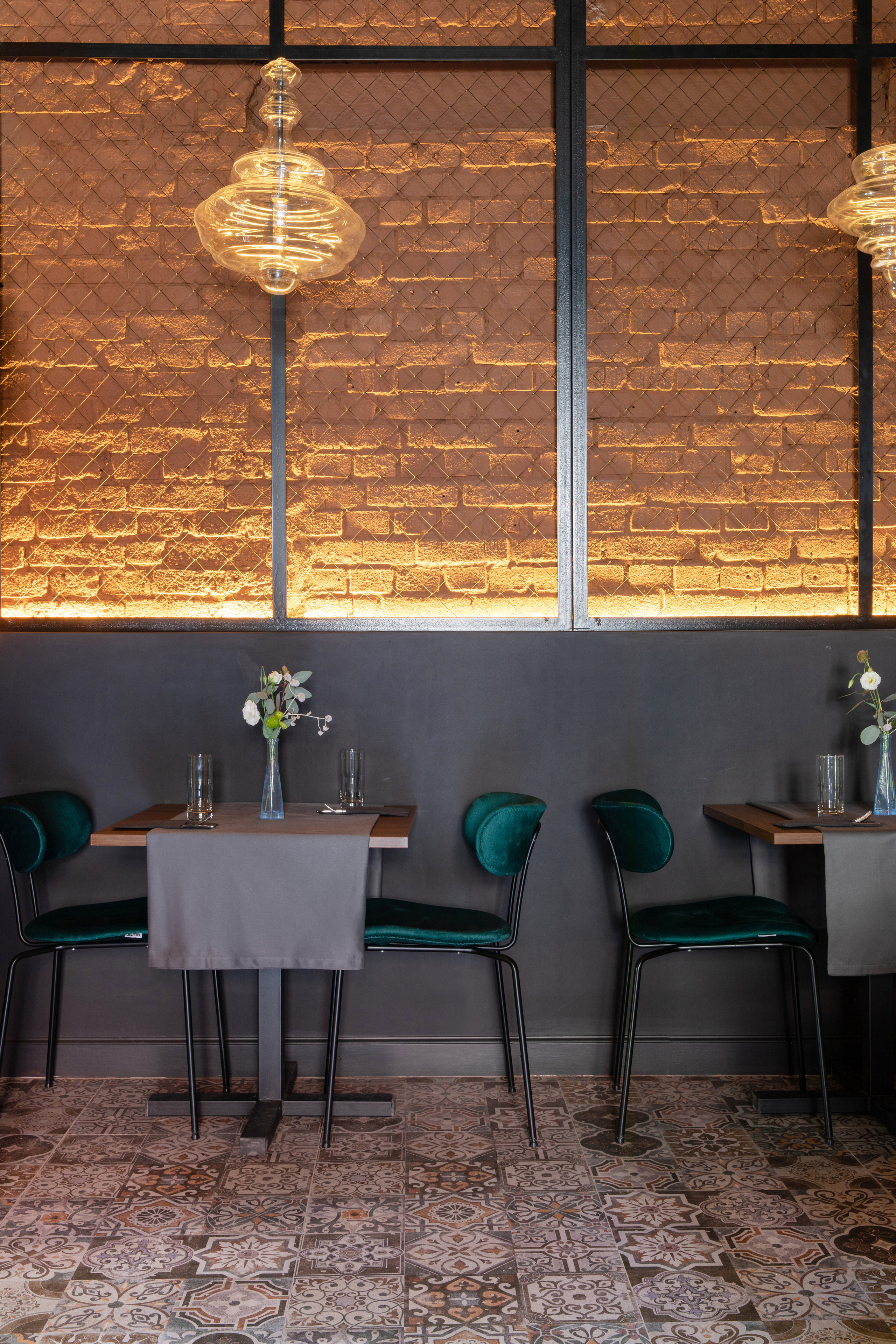 Ресторан «Виноград». Дизайнер интерьера Ксюша Шакирова, создание дизайн проектов под ключ