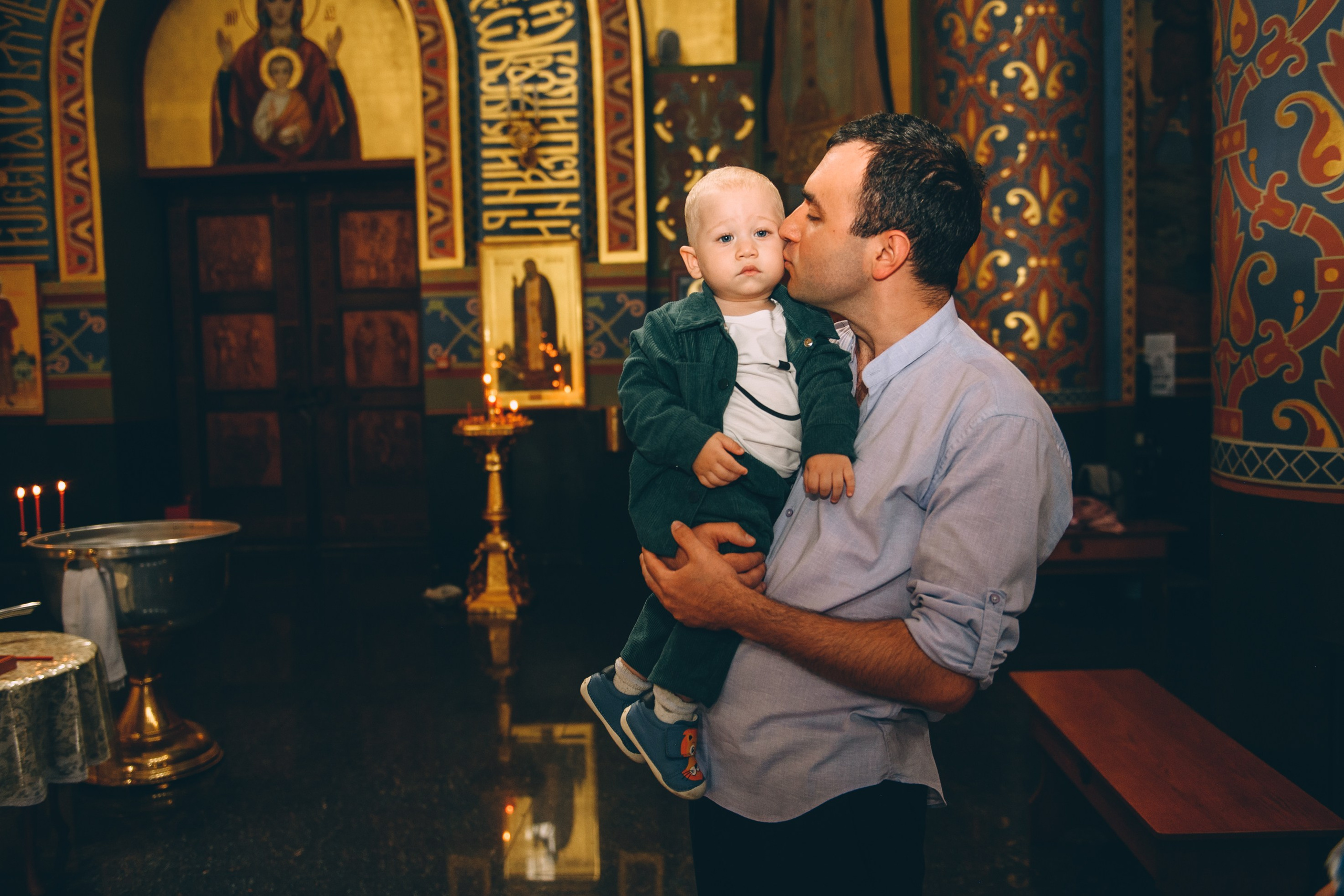 Крещение в храме Нерукотворного Образа Христа Спасителя. Свадебный и семейный фотограф София Невская