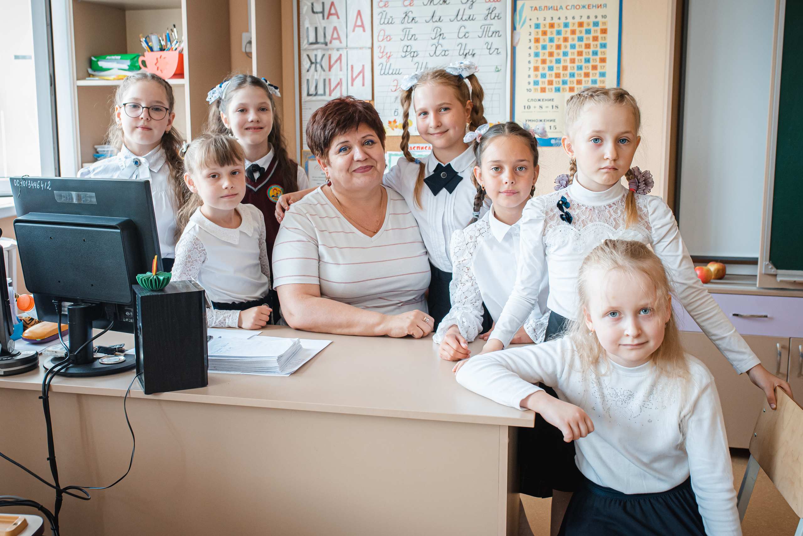 Школа 214, 1 класс. Семейный и детский фотограф в Новосибирске Доронина Ольга