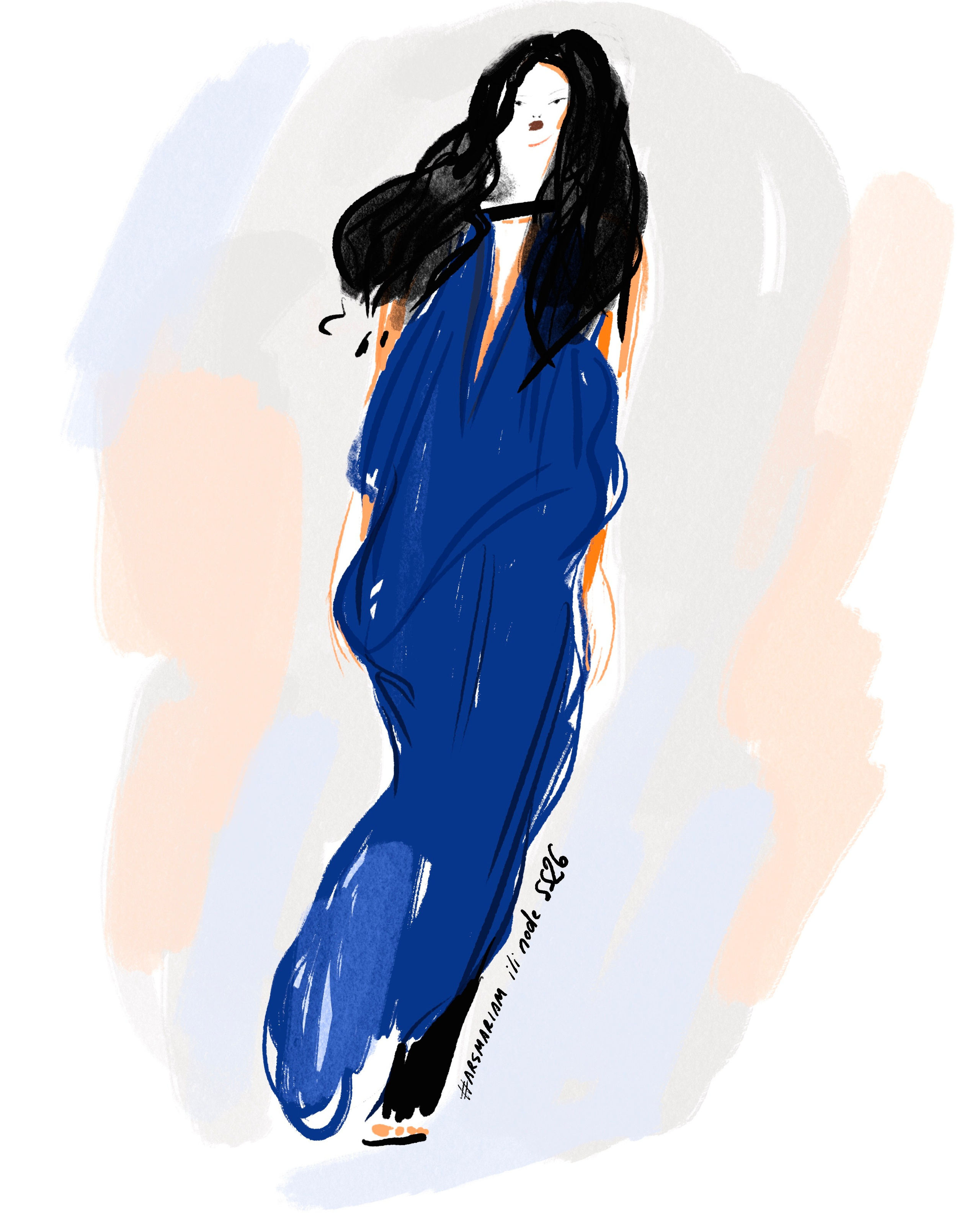 Ili node 2026SS. Фэшн иллюстратор из Москвы Власенко Мария