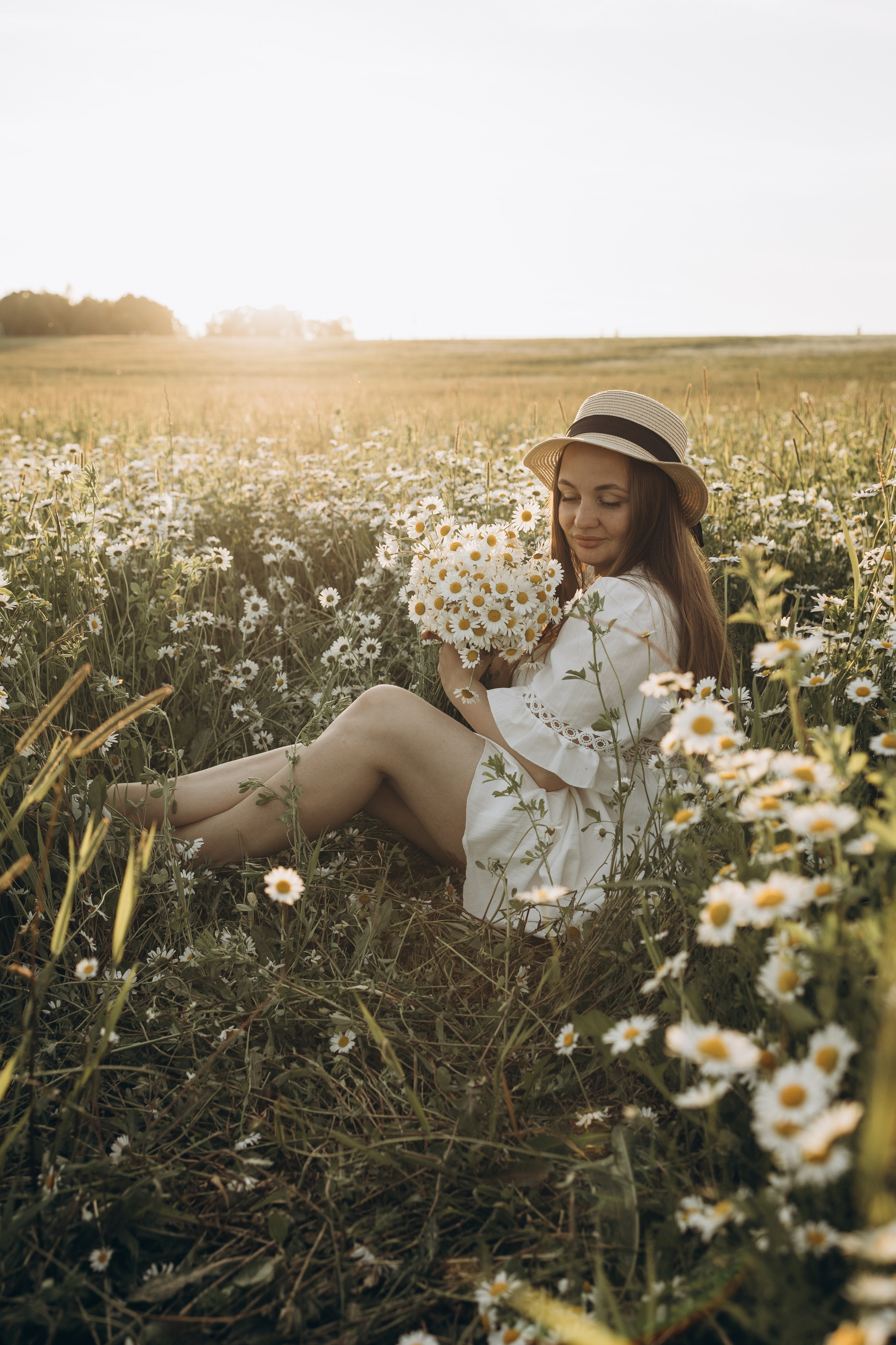 Маша и ромашки. Семейный фотограф в Москве Виктория Ястребинская