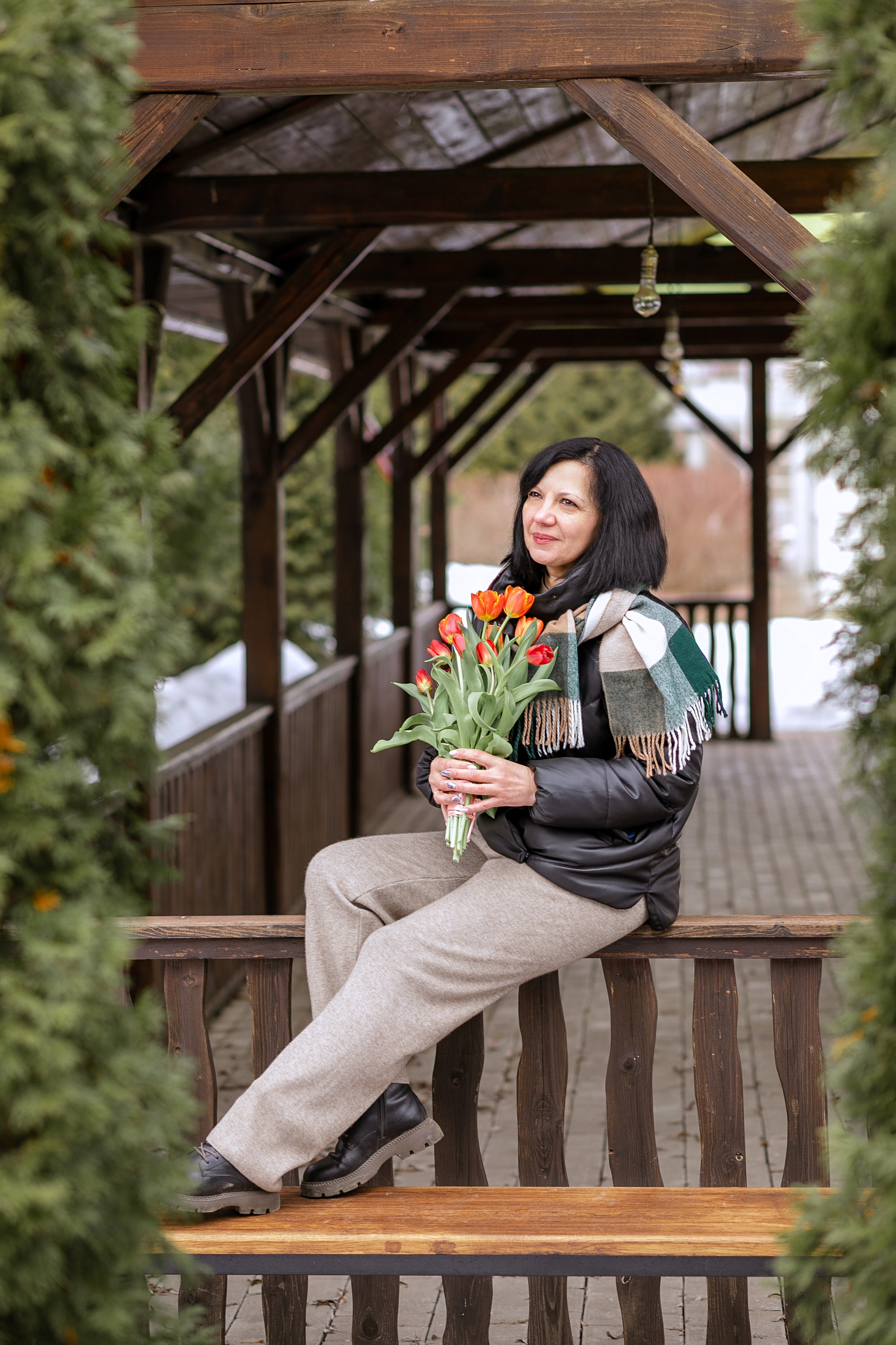 Весенняя фотосессия с тюльпанами