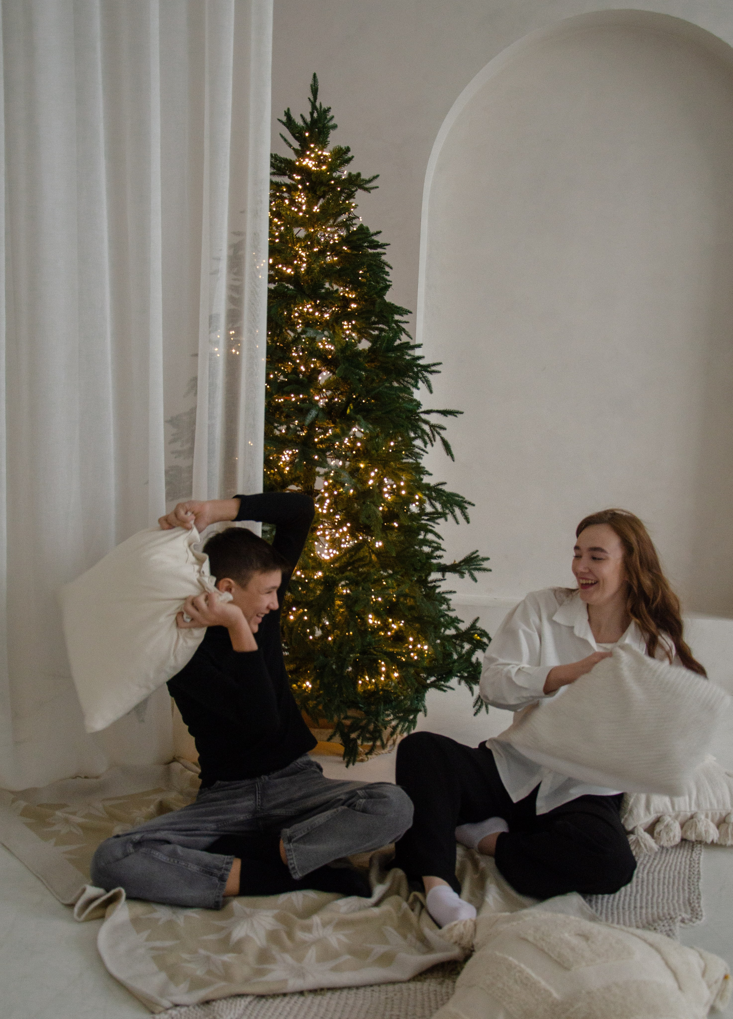 Семья Лестевых, Новый год. Фотограф Челябинск Ирина Ермоленко