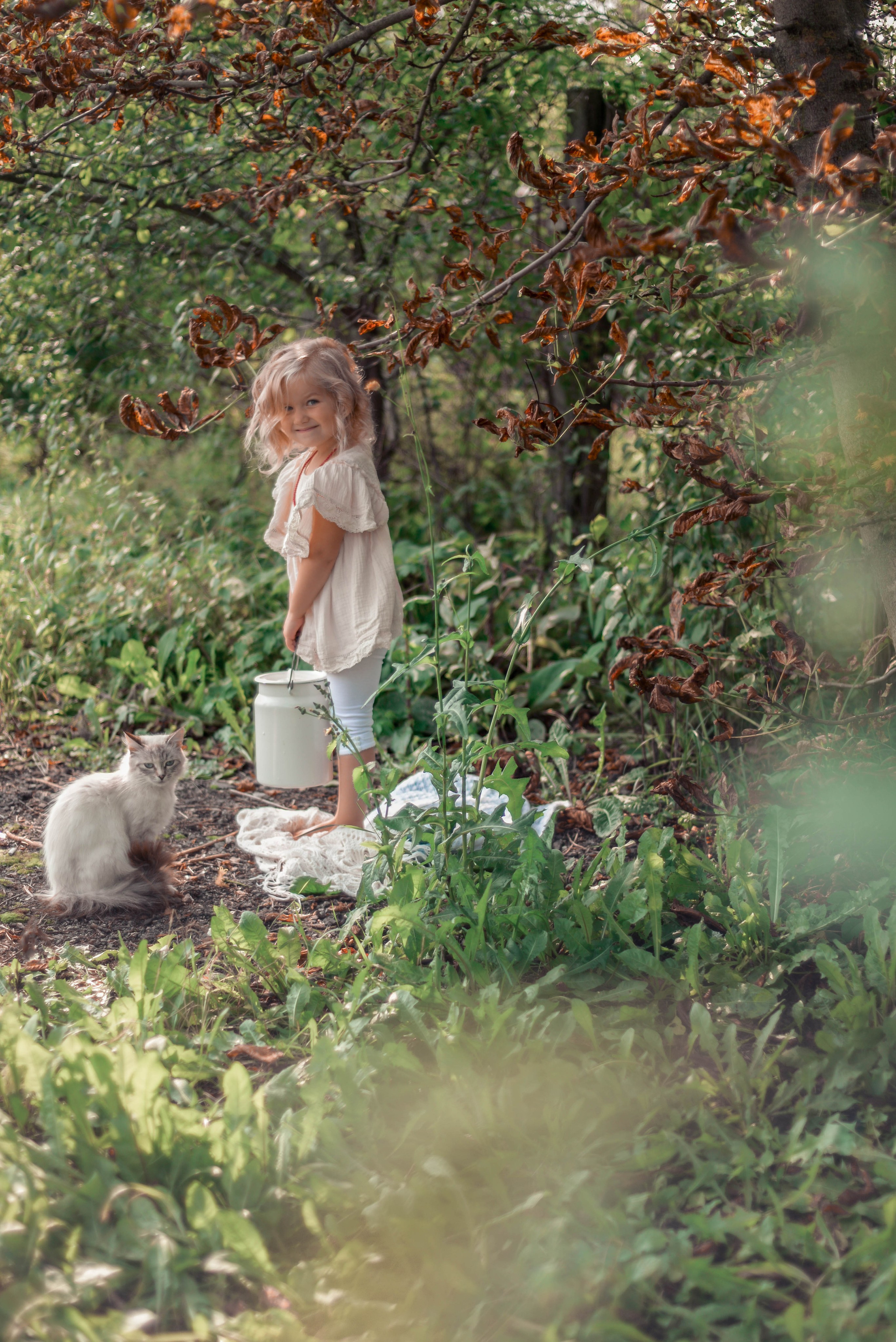 Вера с котёнком. Семейный и детский фотограф в Москве (Тинао) Галкина Алевтина