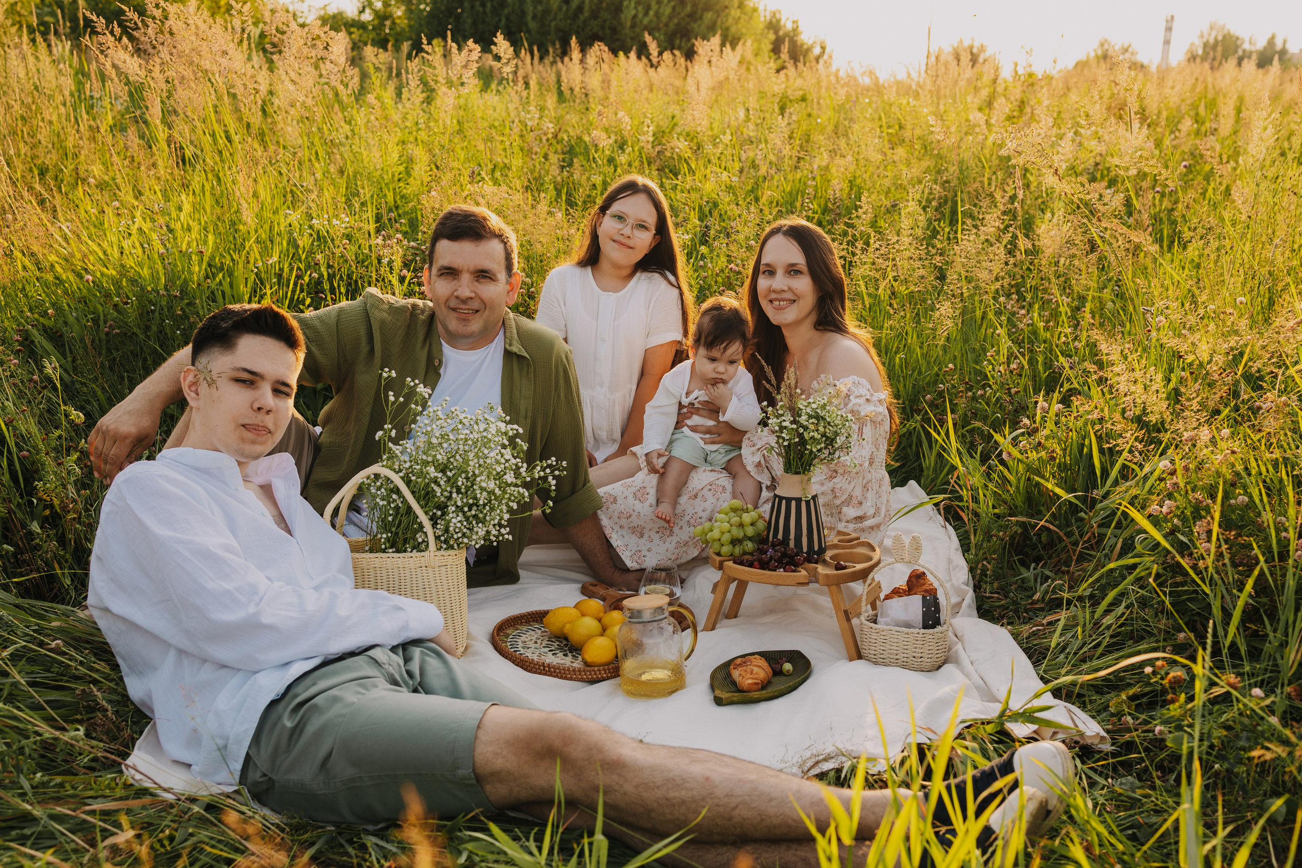 Семейный Пикник: Летняя Съемка
