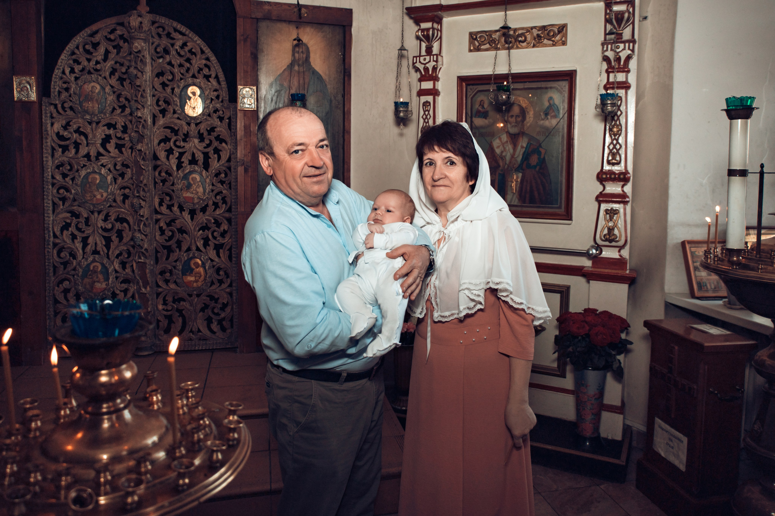 Таинство Крещения Тимофея. Николо-Ямской Храм. Семейный фотограф в Рязани и Рязанской области