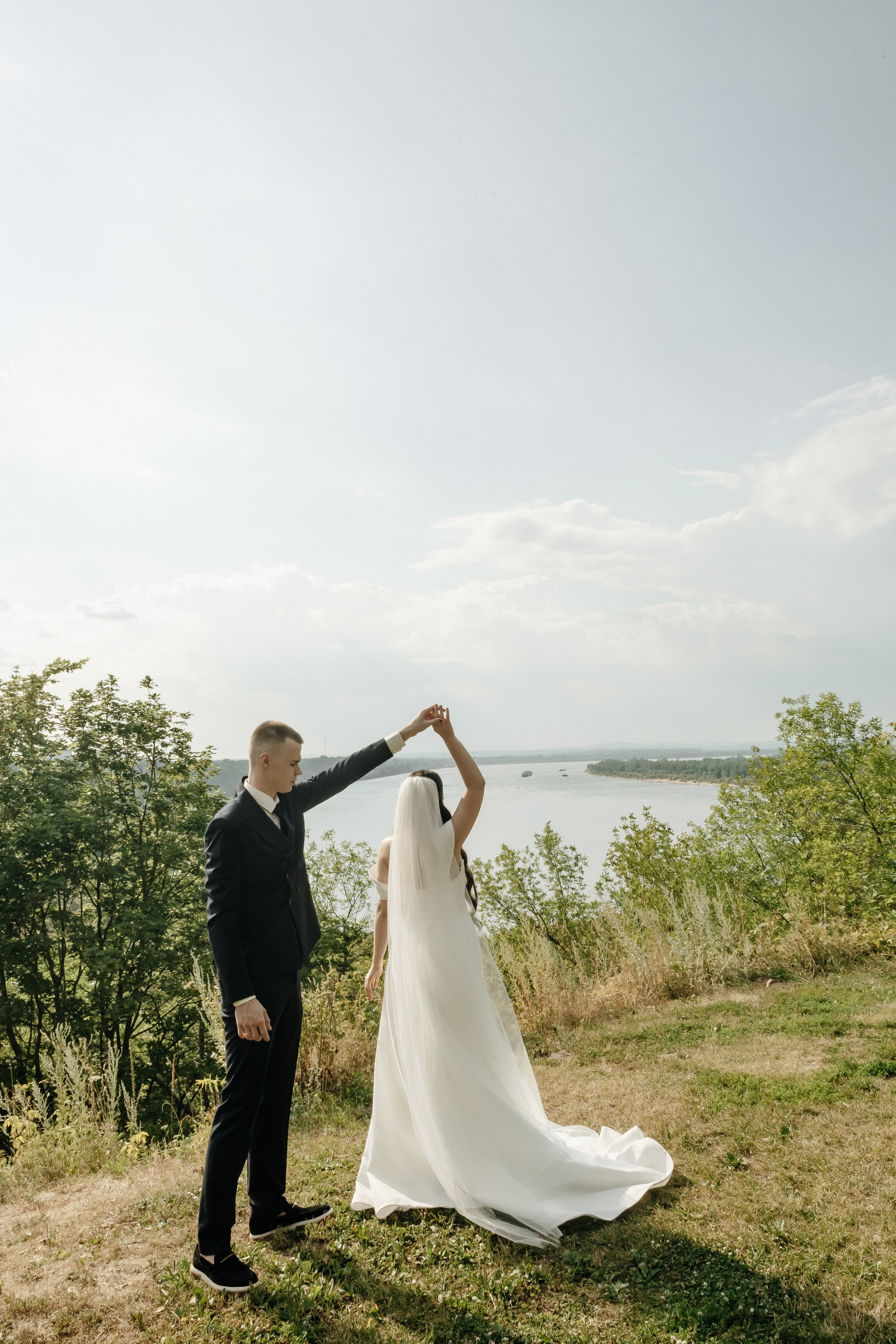 Роспись и съемка на откосе — Фатима и Кирилл. Свадебный фотограф в Нижнем Новгороде Генеральская Ира