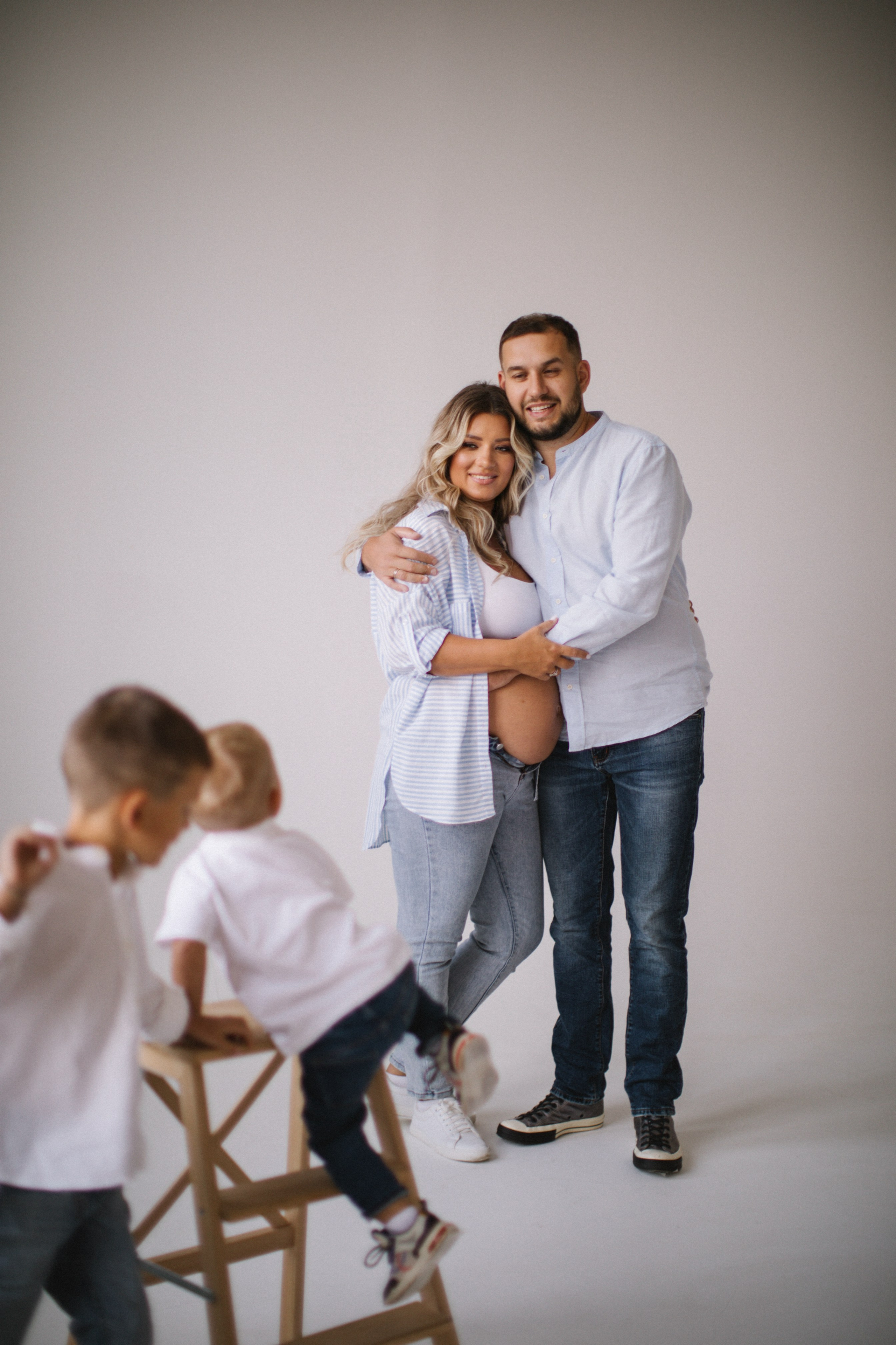 Катя со своими мужчинами🤍. Фотограф в Нижнем Новгороде