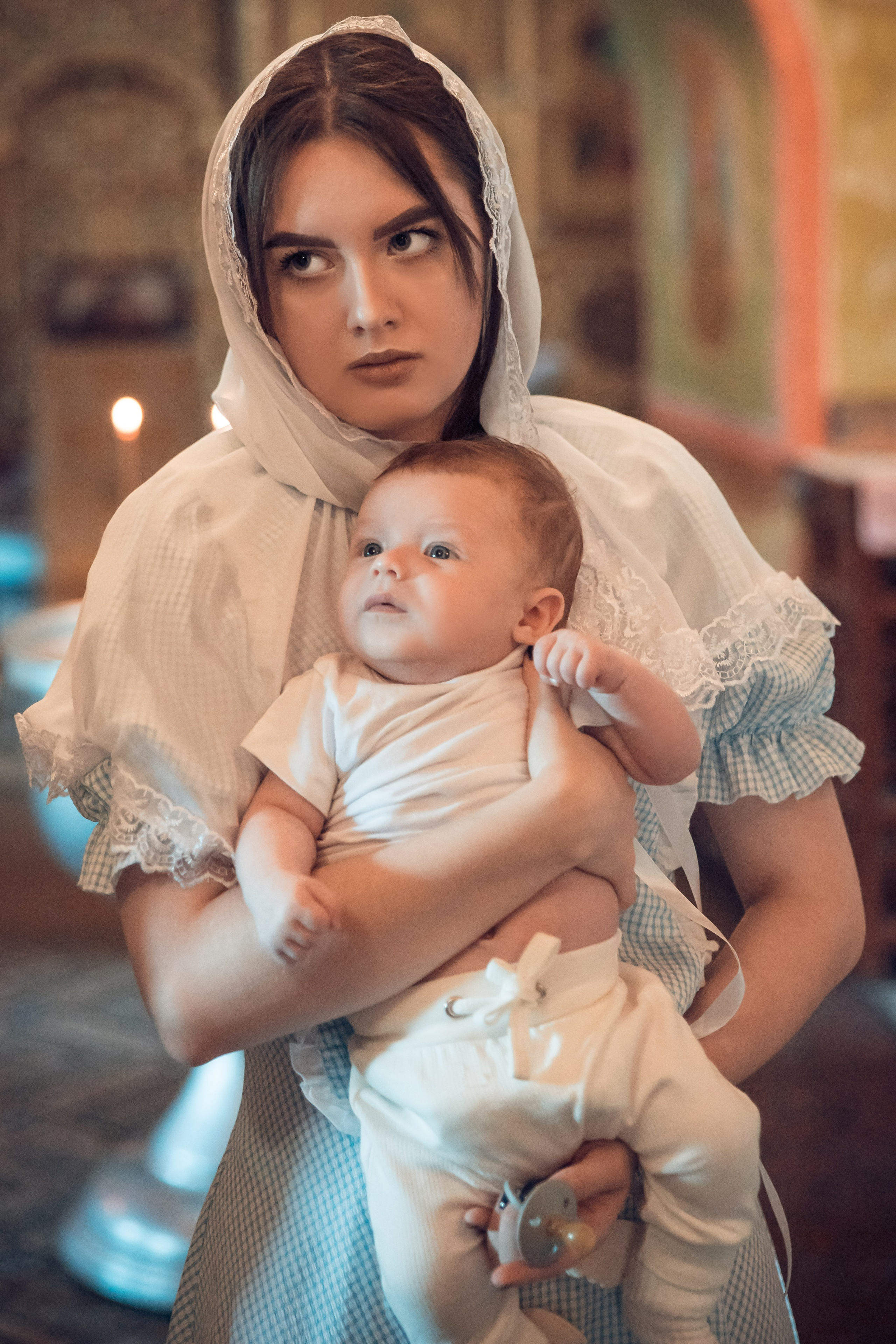 Таинство Крещения Матвея. Спасо-Преображенский храм (Спаса на Яру). Семейный фотограф в Рязани и Рязанской области