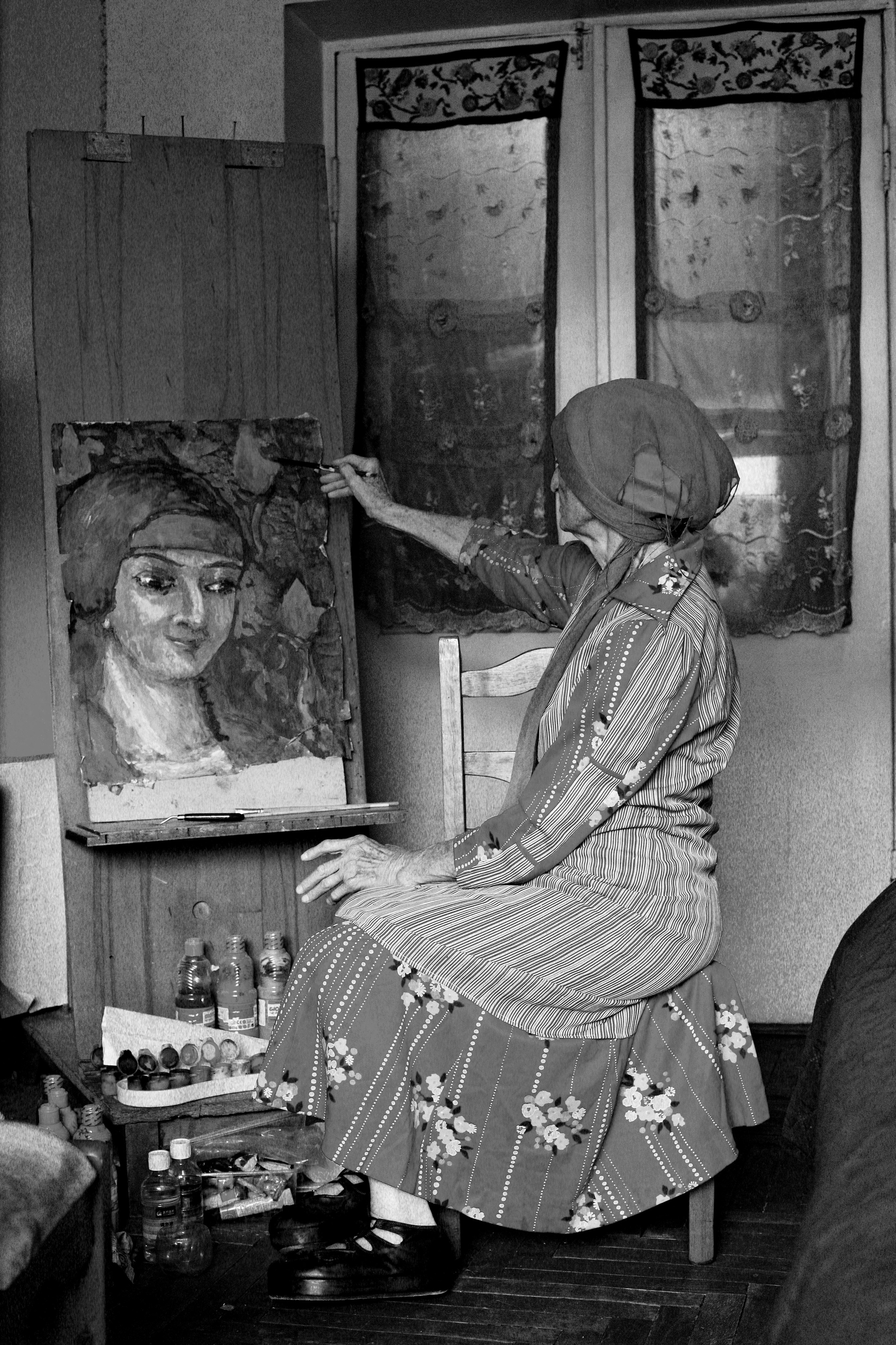 Съемка в домашней мастерской. Ekaterina Beridze