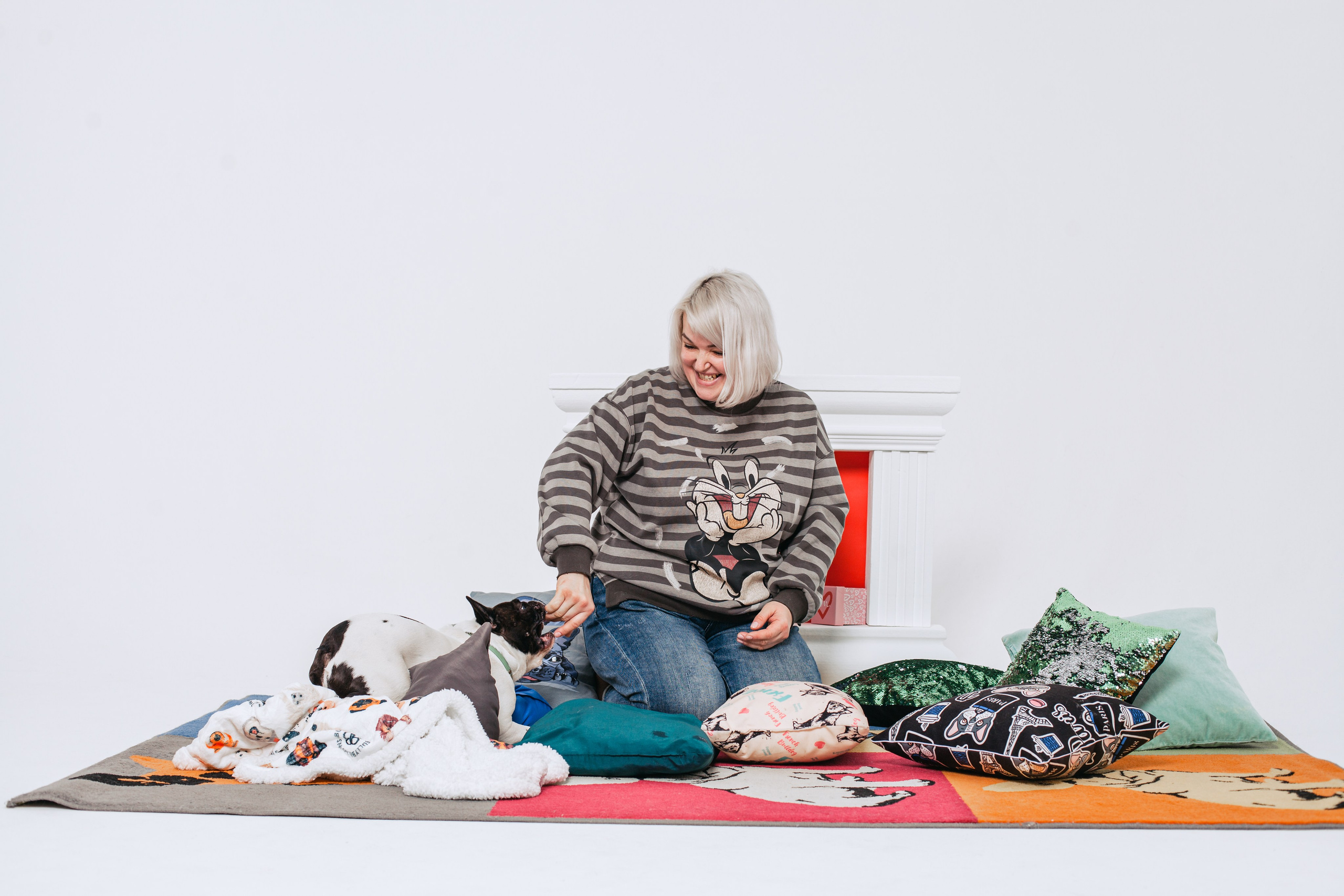 Пижамная вечеринка французских бульдогов и их хозяев. Фотограф-анималист Татьяна Степанова