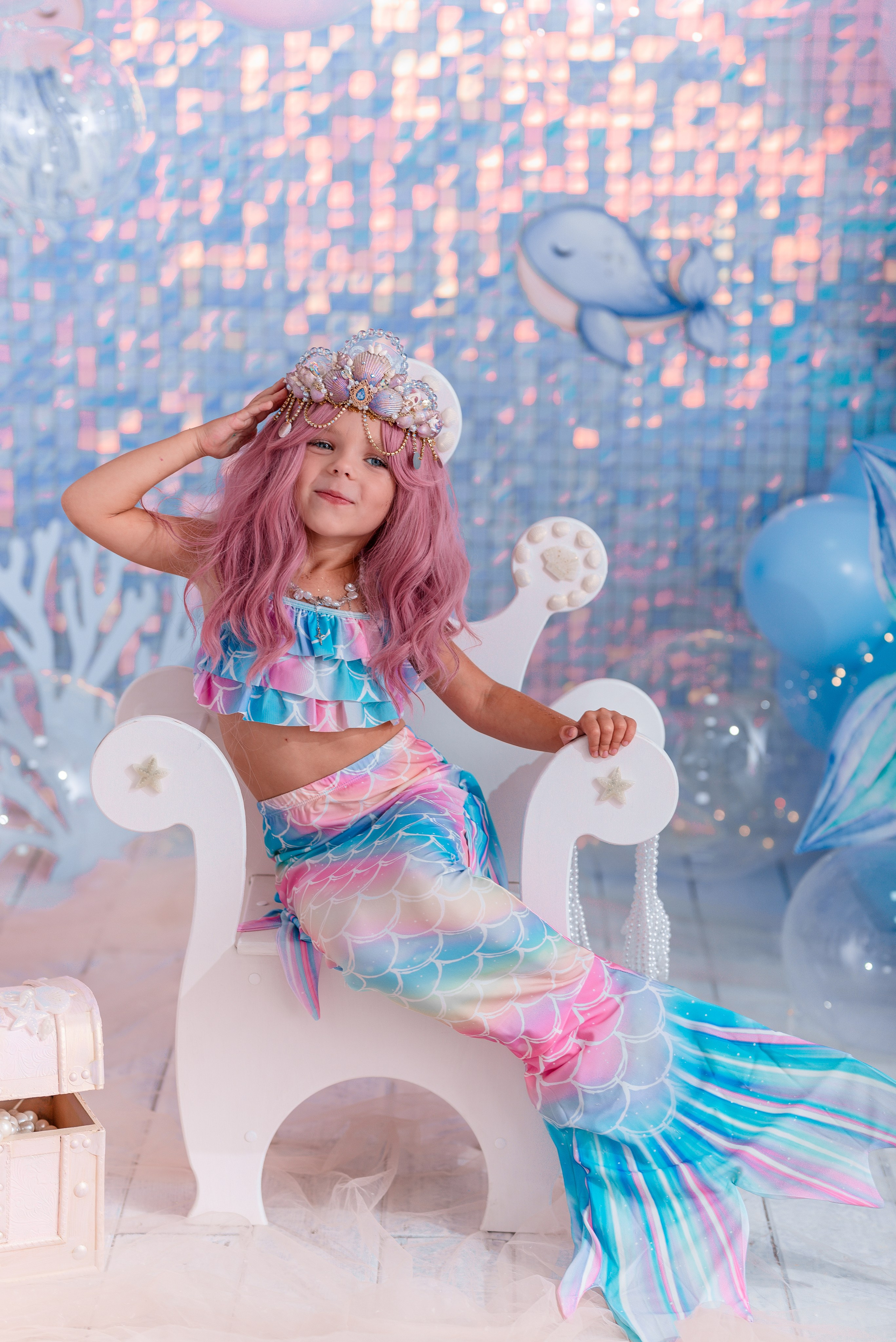 Детский фотопроект «Русалочка» в Сочи. Детский студийный фотограф Сочи