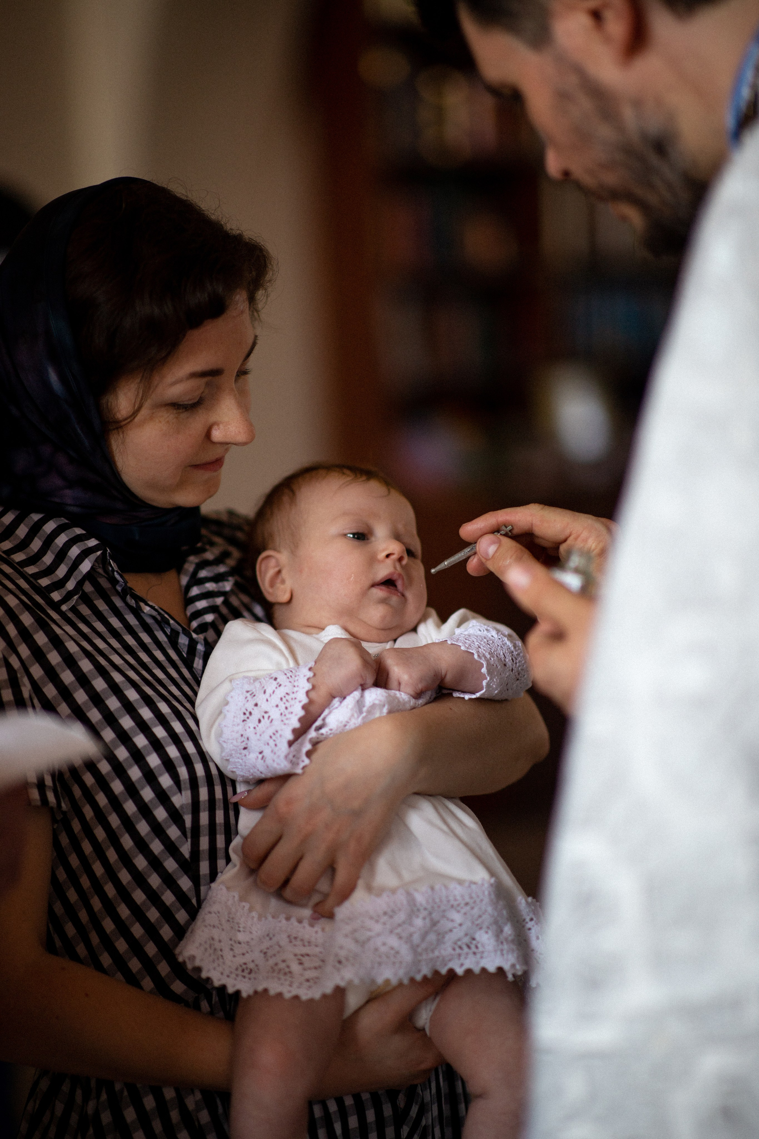 Крещение Марии. Фотограф на крещение в Рязани. Семейный фотограф
