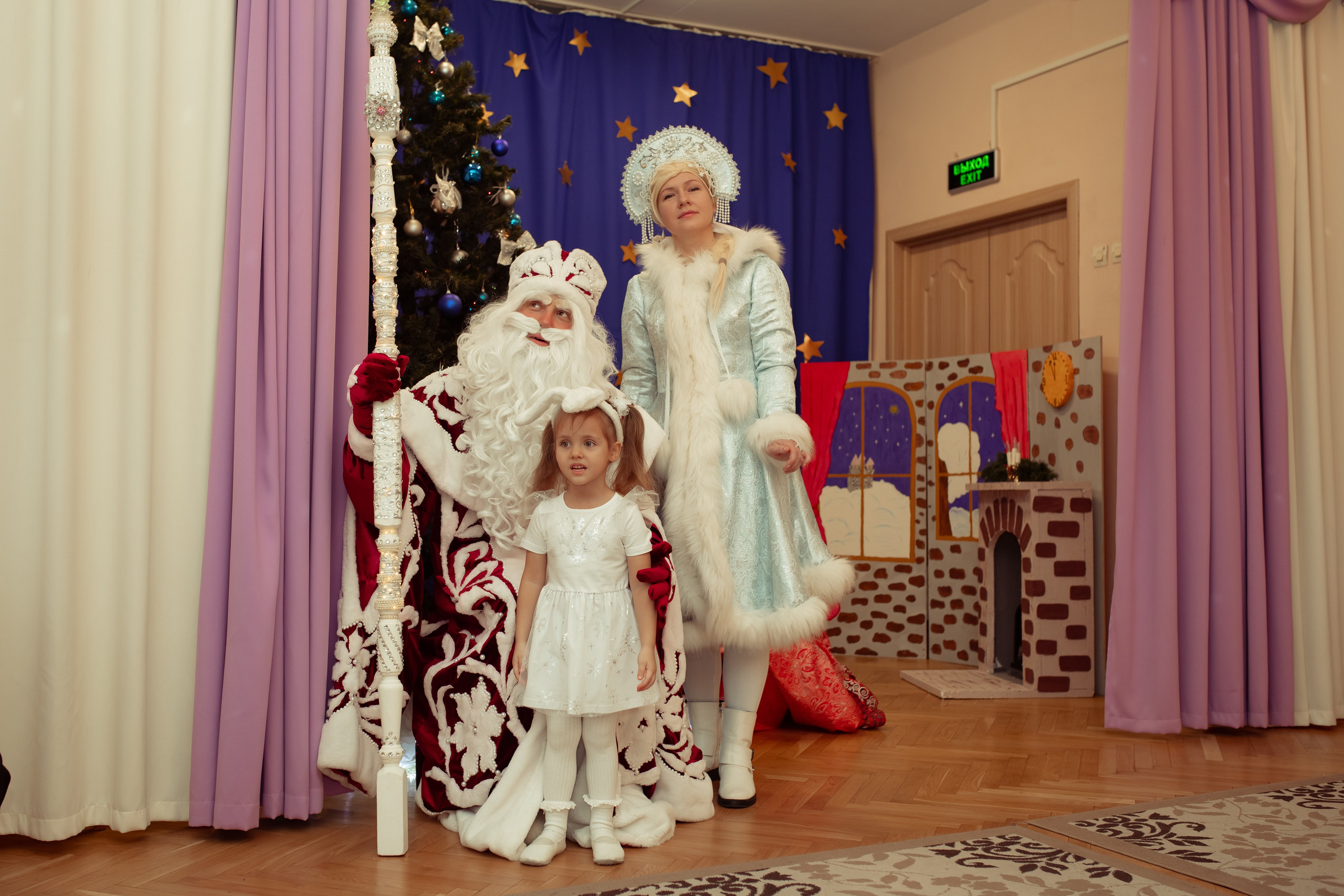 Новогодний утренник в детском саду. Семейный и детский фотограф в Москве Дорогова Екатерина