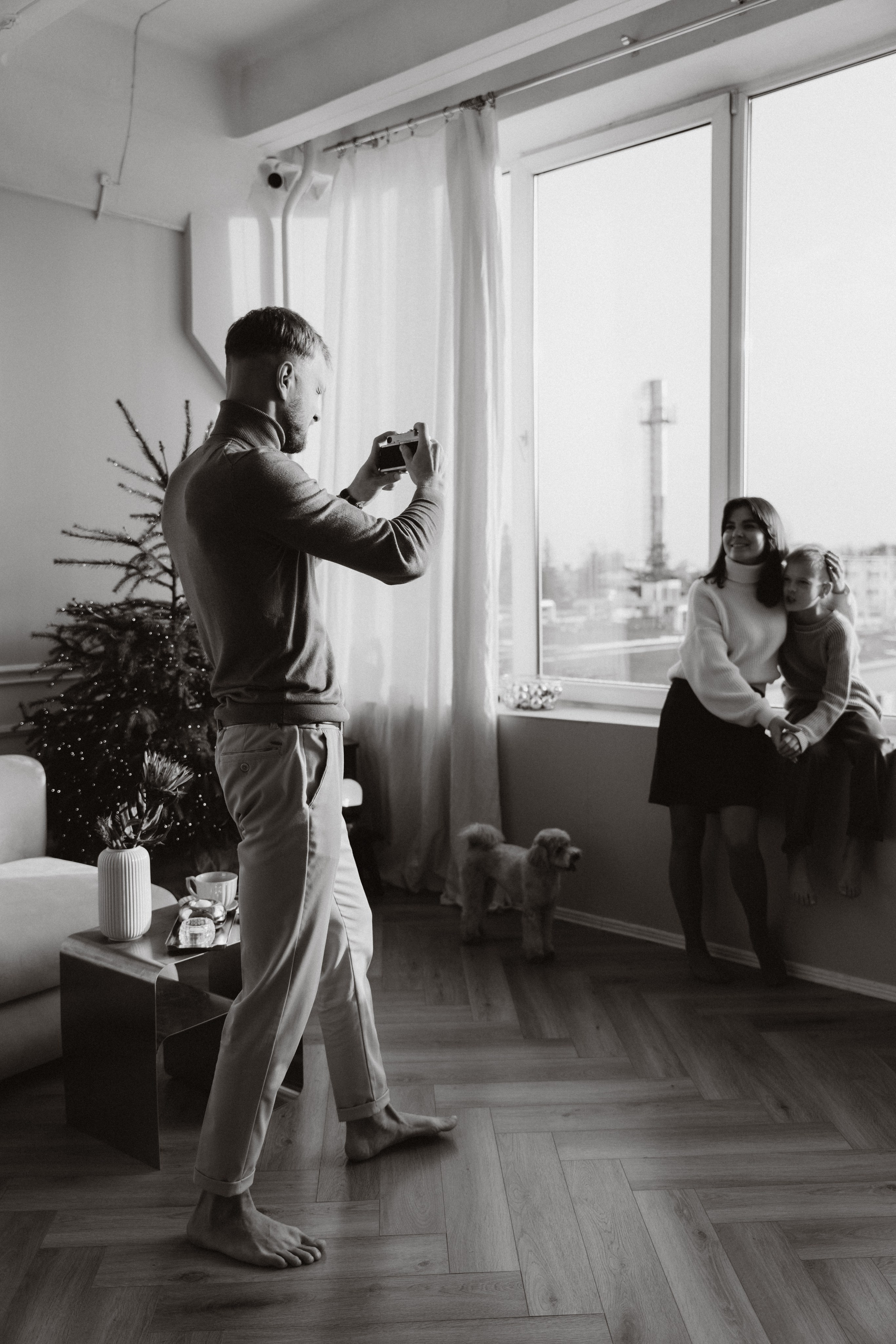 Анна, Евгений, Марк и Тоффи. Фотограф Мария Миллс | Минск