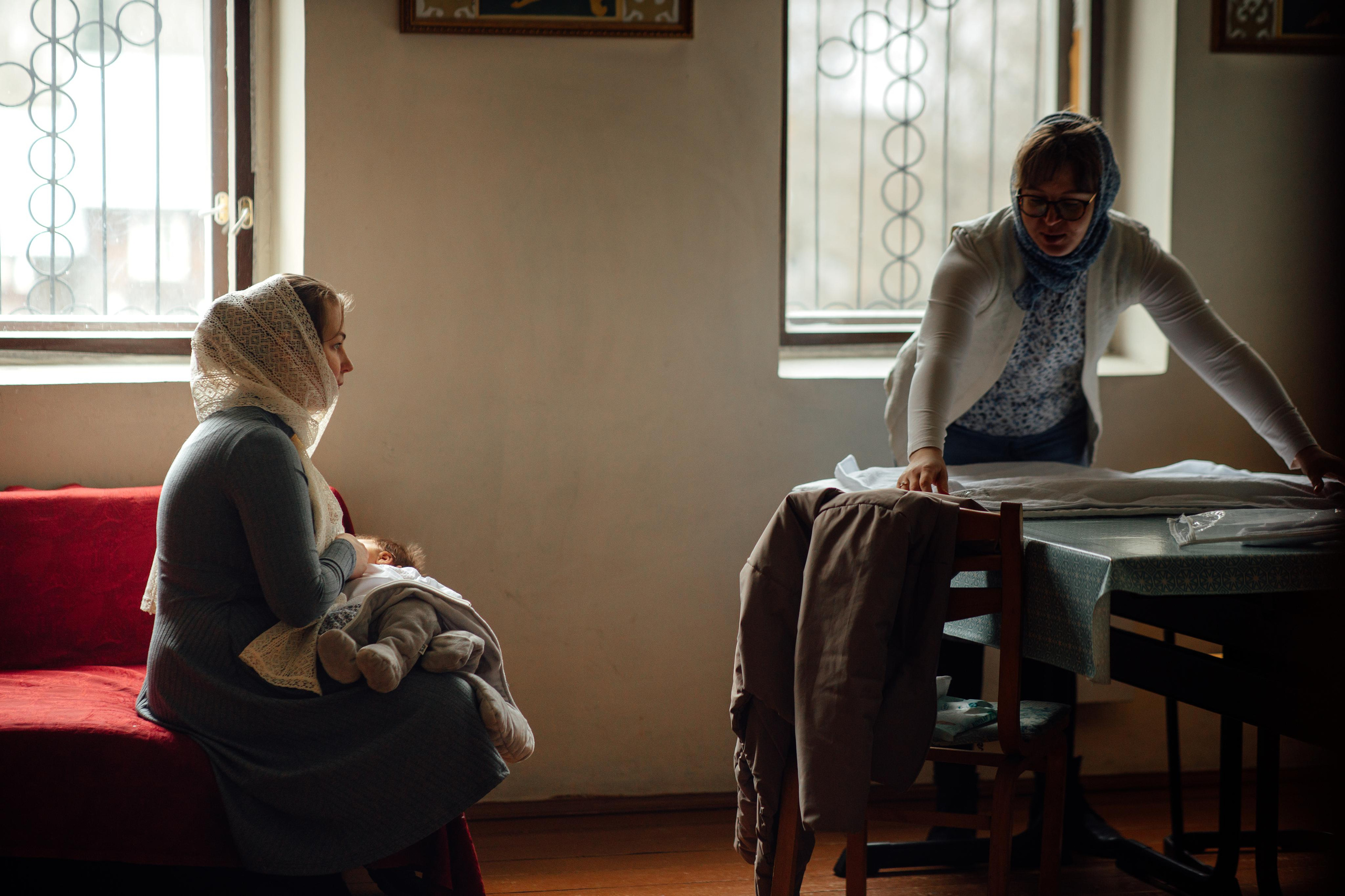 Крещение Ники, храм Петра и Павла, Жодино, апрель 2023