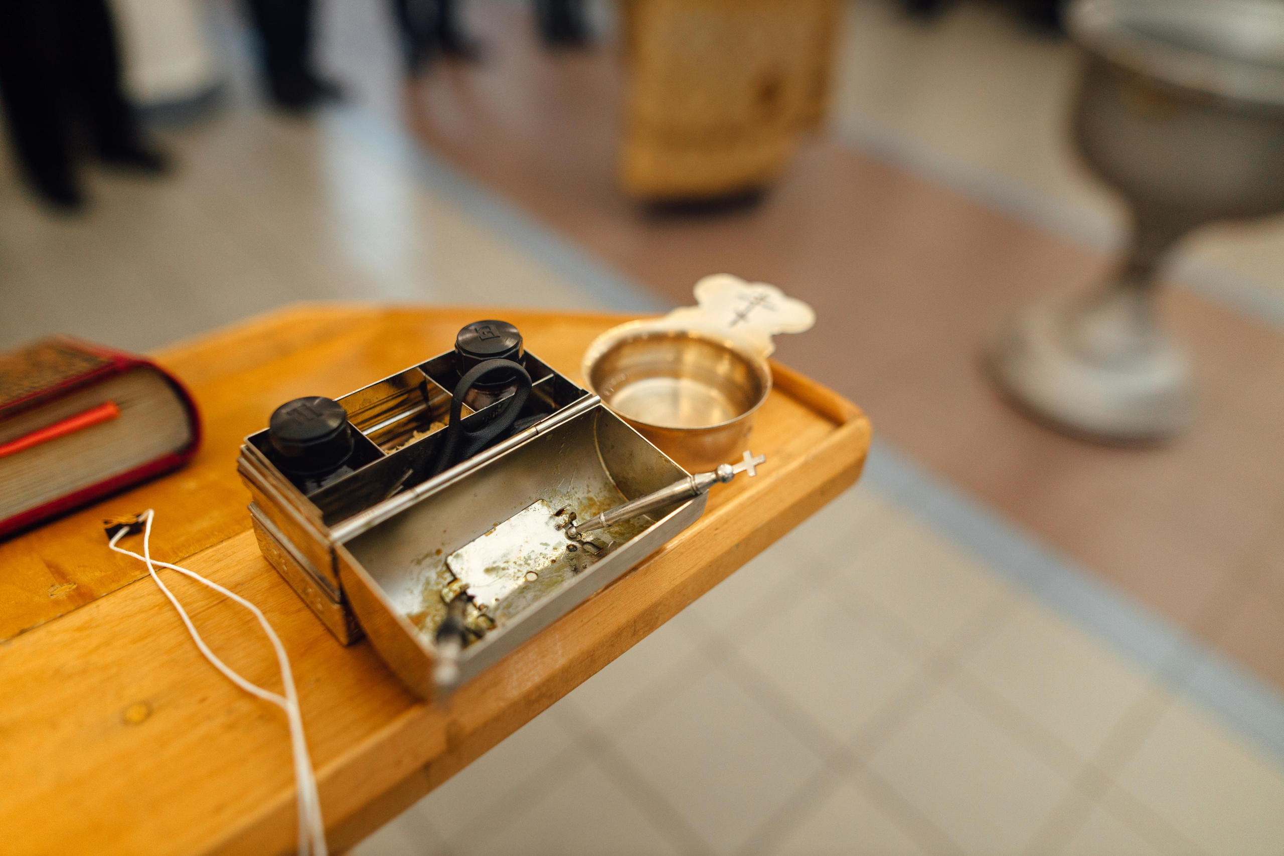 Крещение Ники, храм Петра и Павла, Жодино, апрель 2023