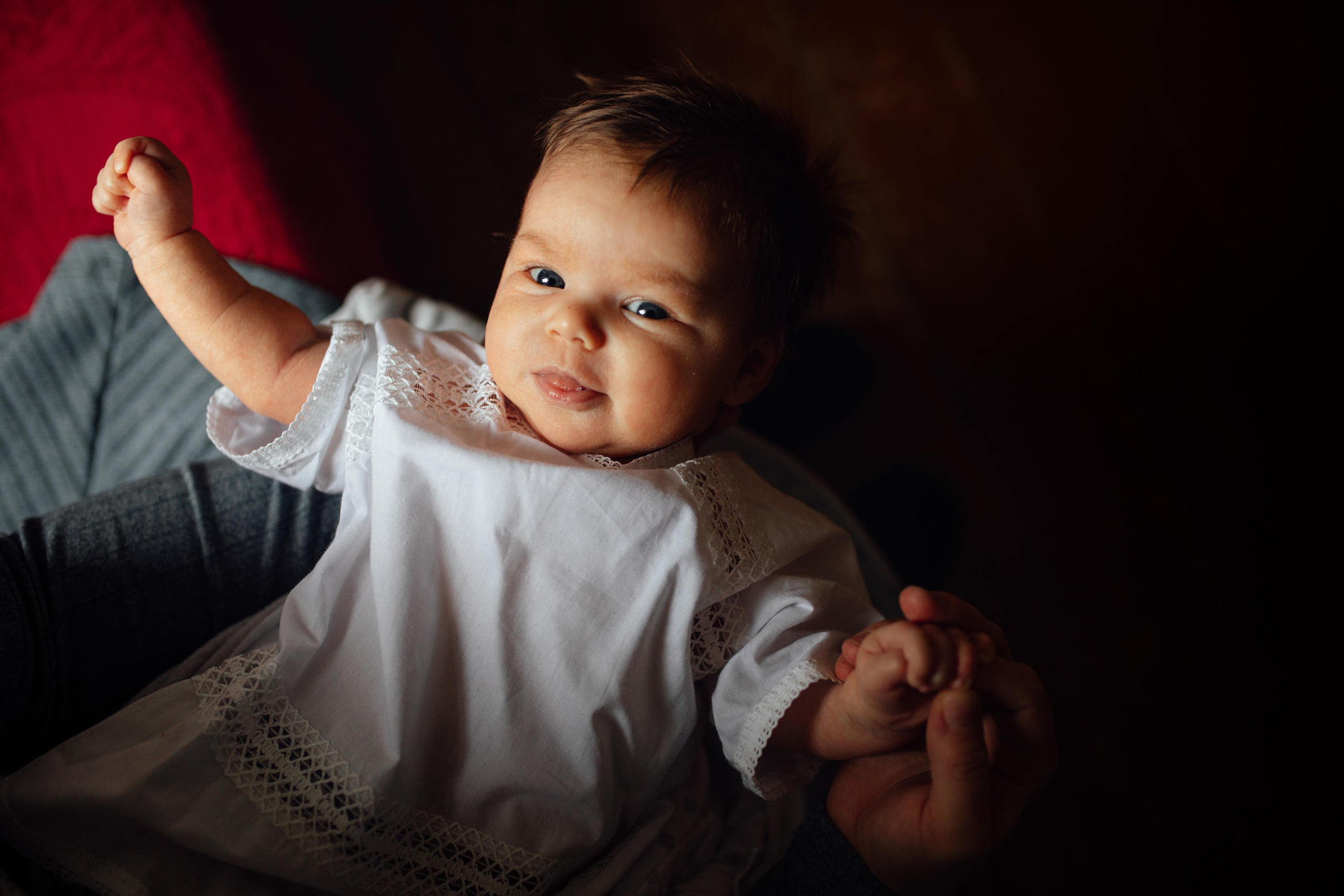 Крещение Ники, храм Петра и Павла, Жодино, апрель 2023