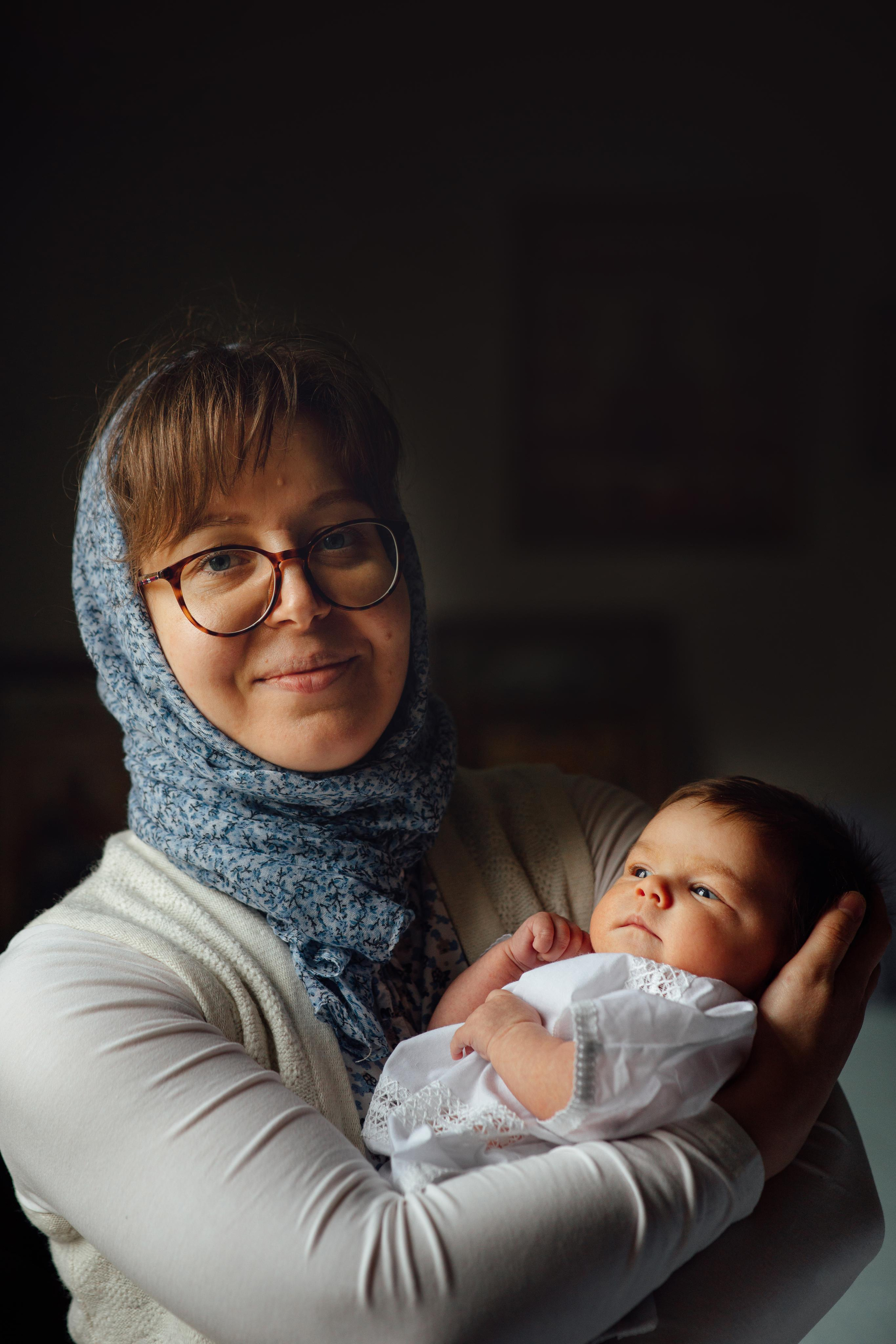 Крещение Ники, храм Петра и Павла, Жодино, апрель 2023