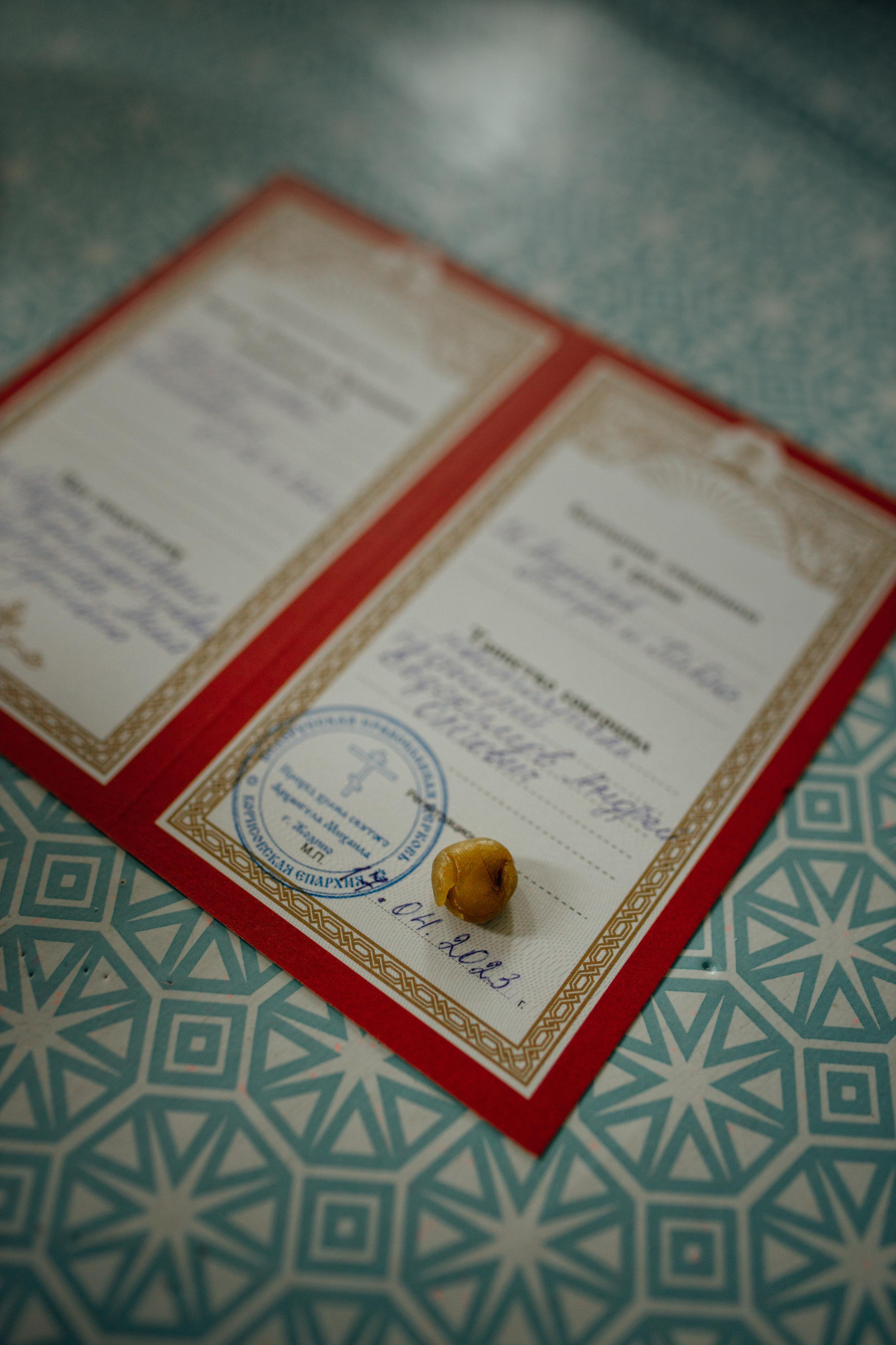 Крещение Ники, храм Петра и Павла, Жодино, апрель 2023