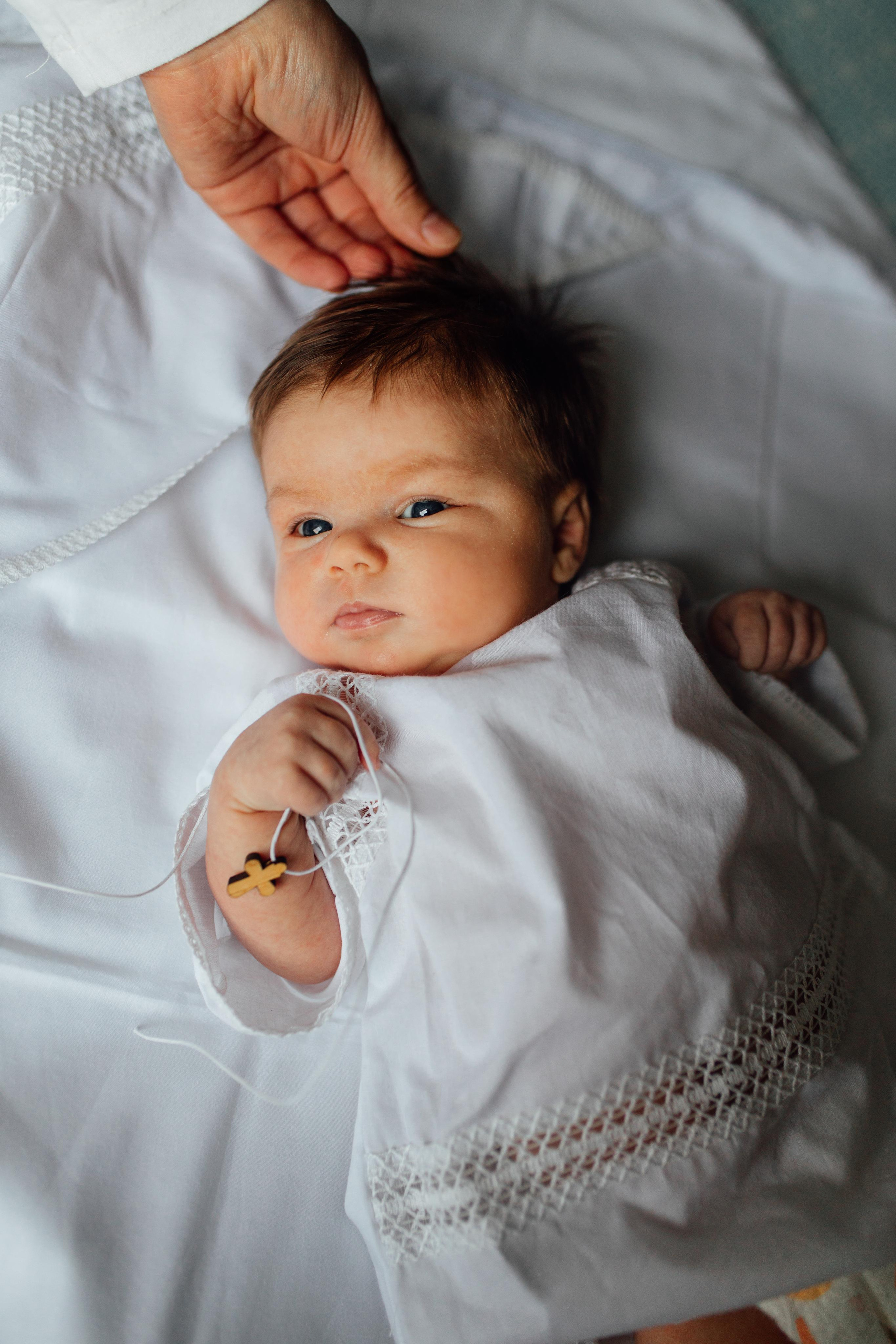 Крещение Ники, храм Петра и Павла, Жодино, апрель 2023