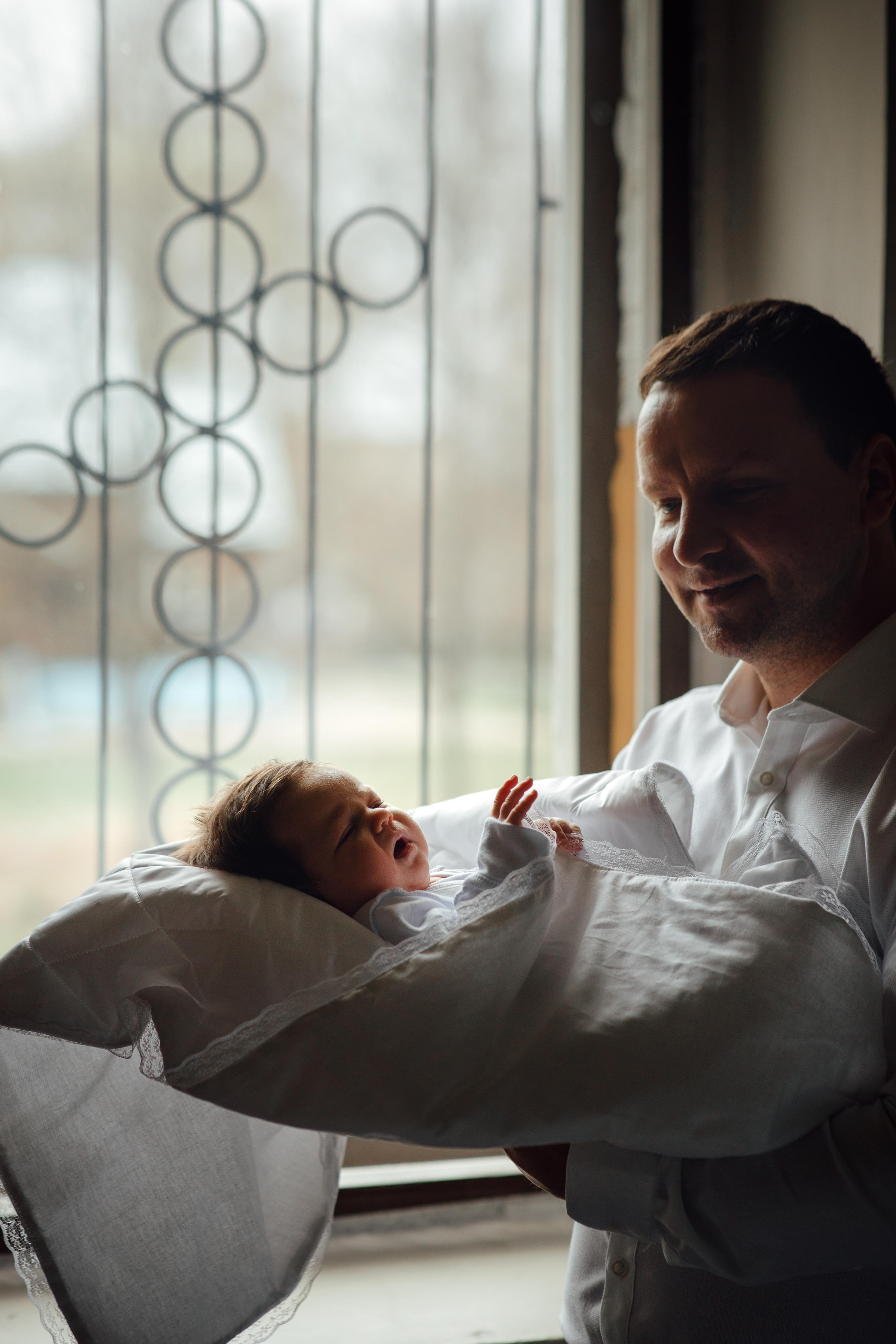 Крещение Ники, храм Петра и Павла, Жодино, апрель 2023