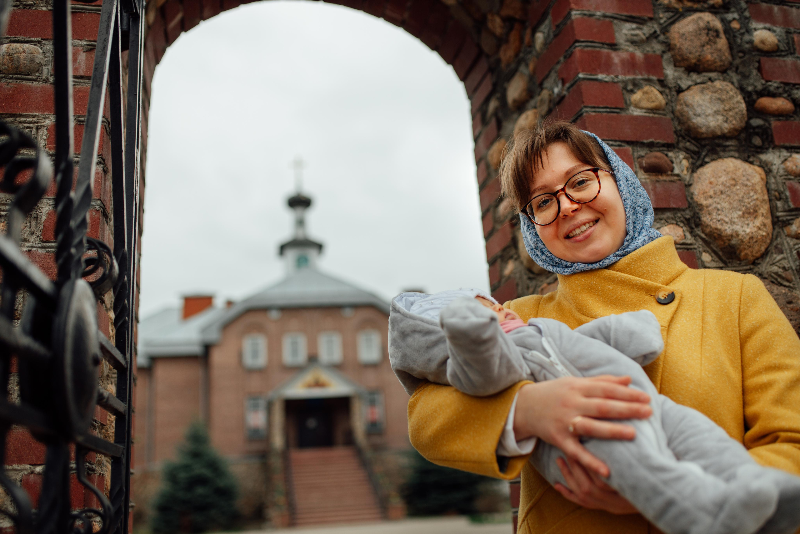 Крещение Ники, храм Петра и Павла, Жодино, апрель 2023