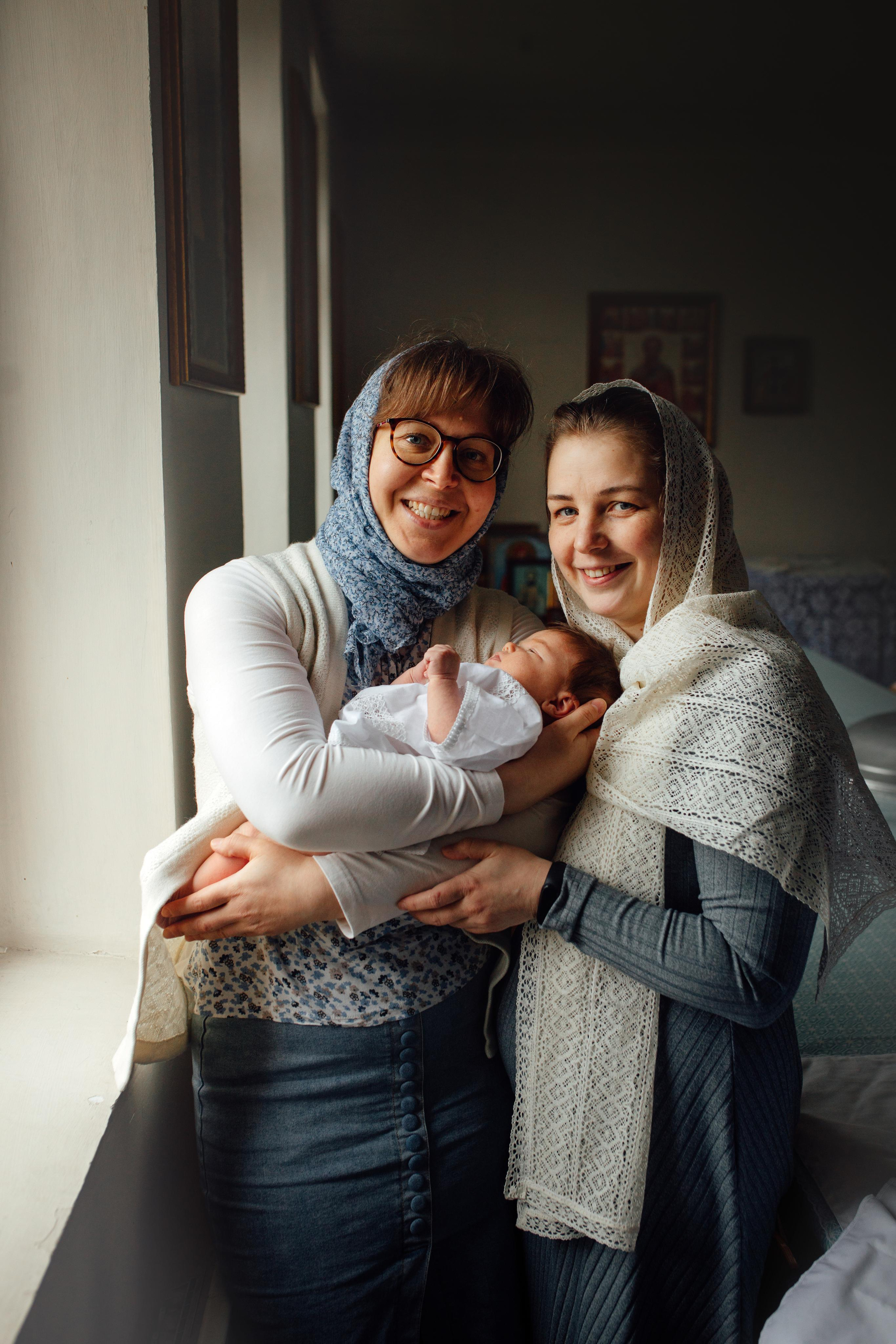 Крещение Ники, храм Петра и Павла, Жодино, апрель 2023