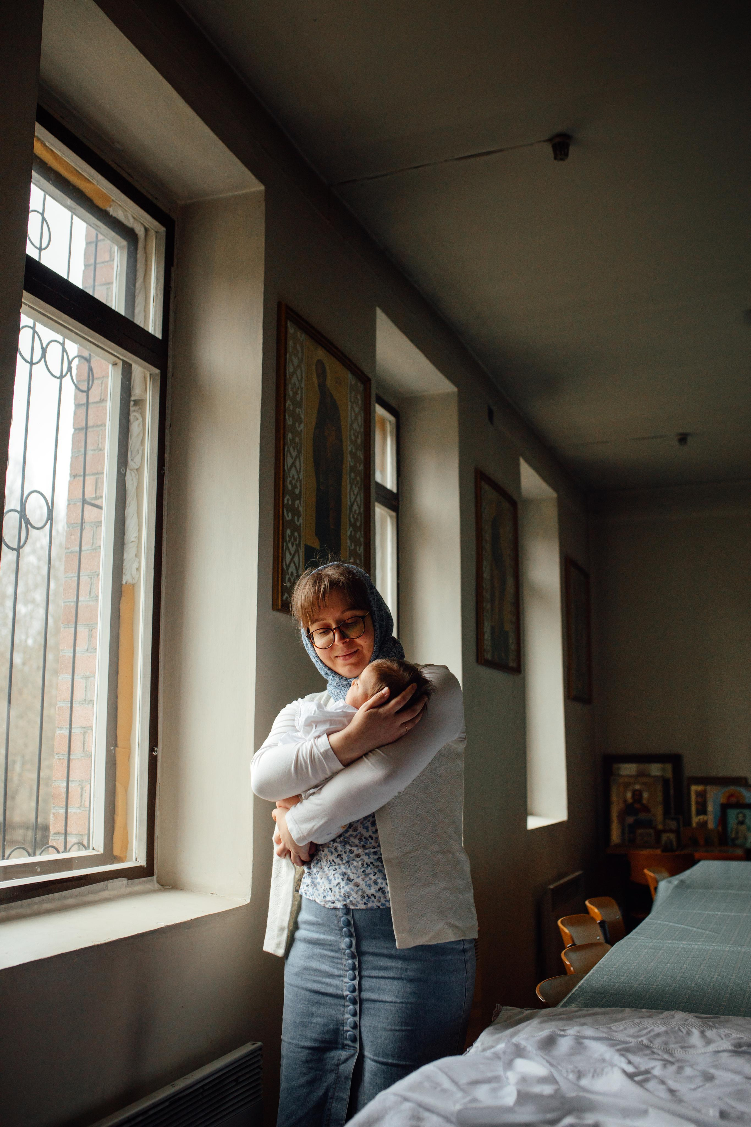 Крещение Ники, храм Петра и Павла, Жодино, апрель 2023