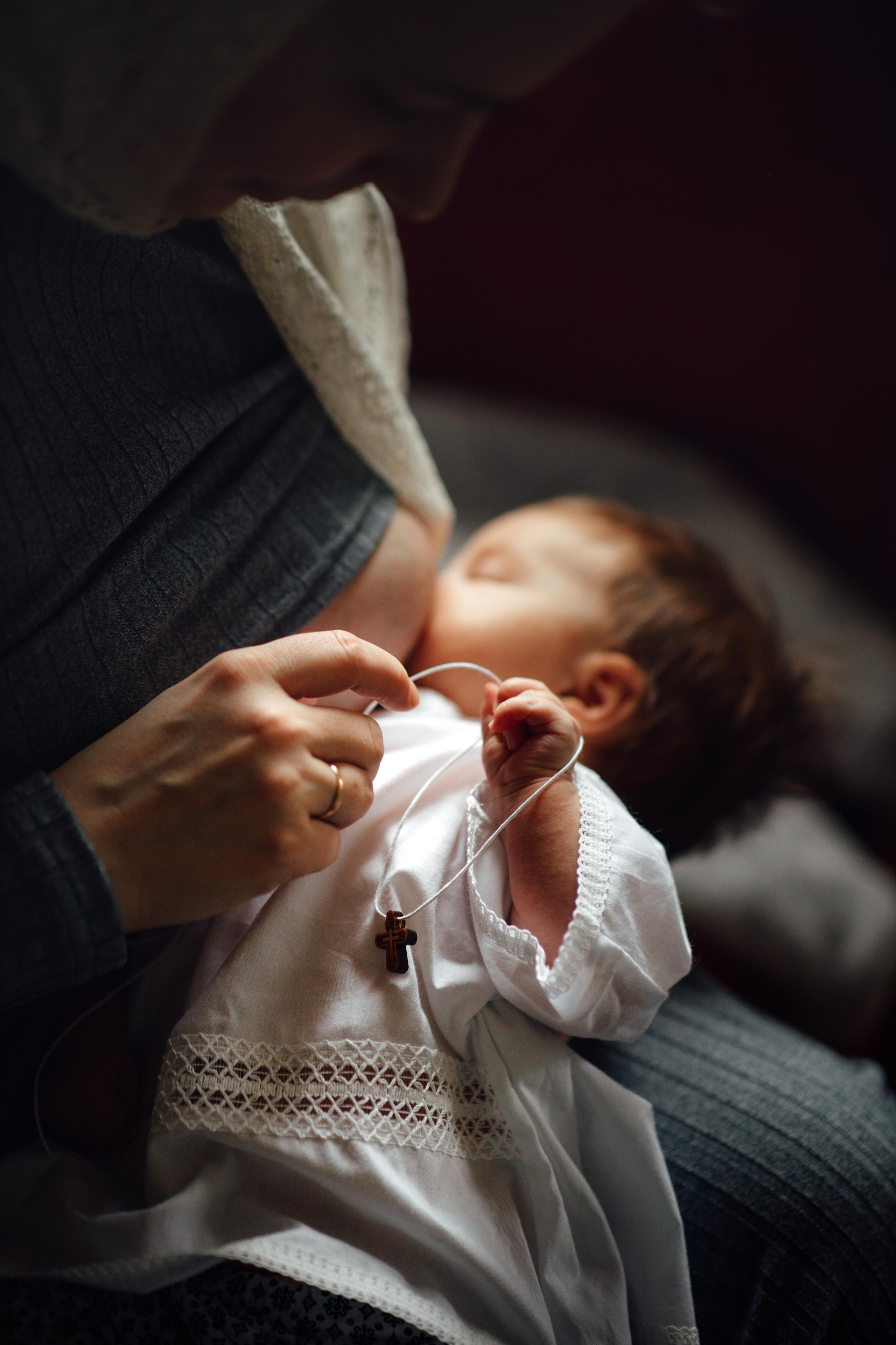 Крещение Ники, храм Петра и Павла, Жодино, апрель 2023